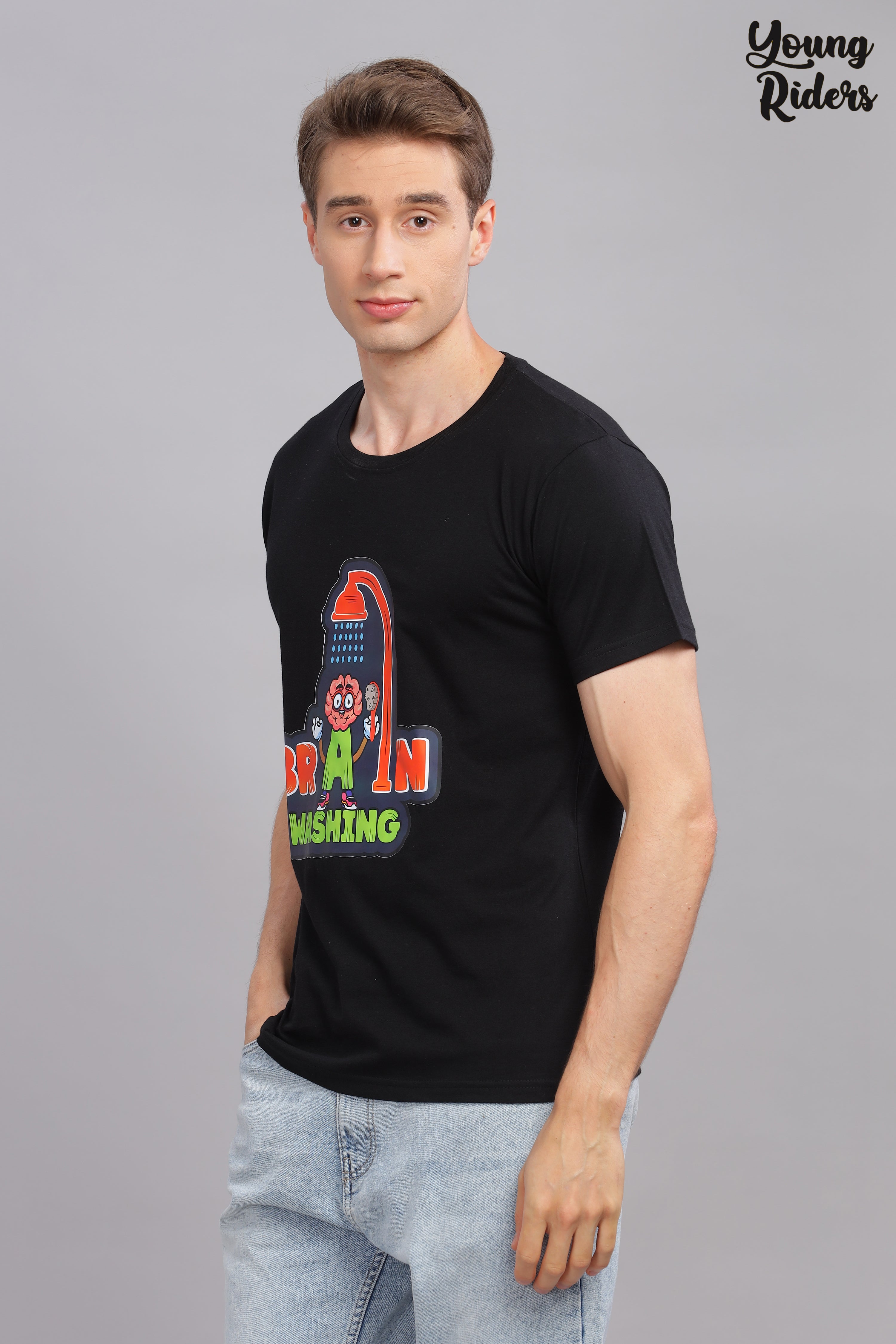 Black - Brian Wash Cool Printed T-shirt