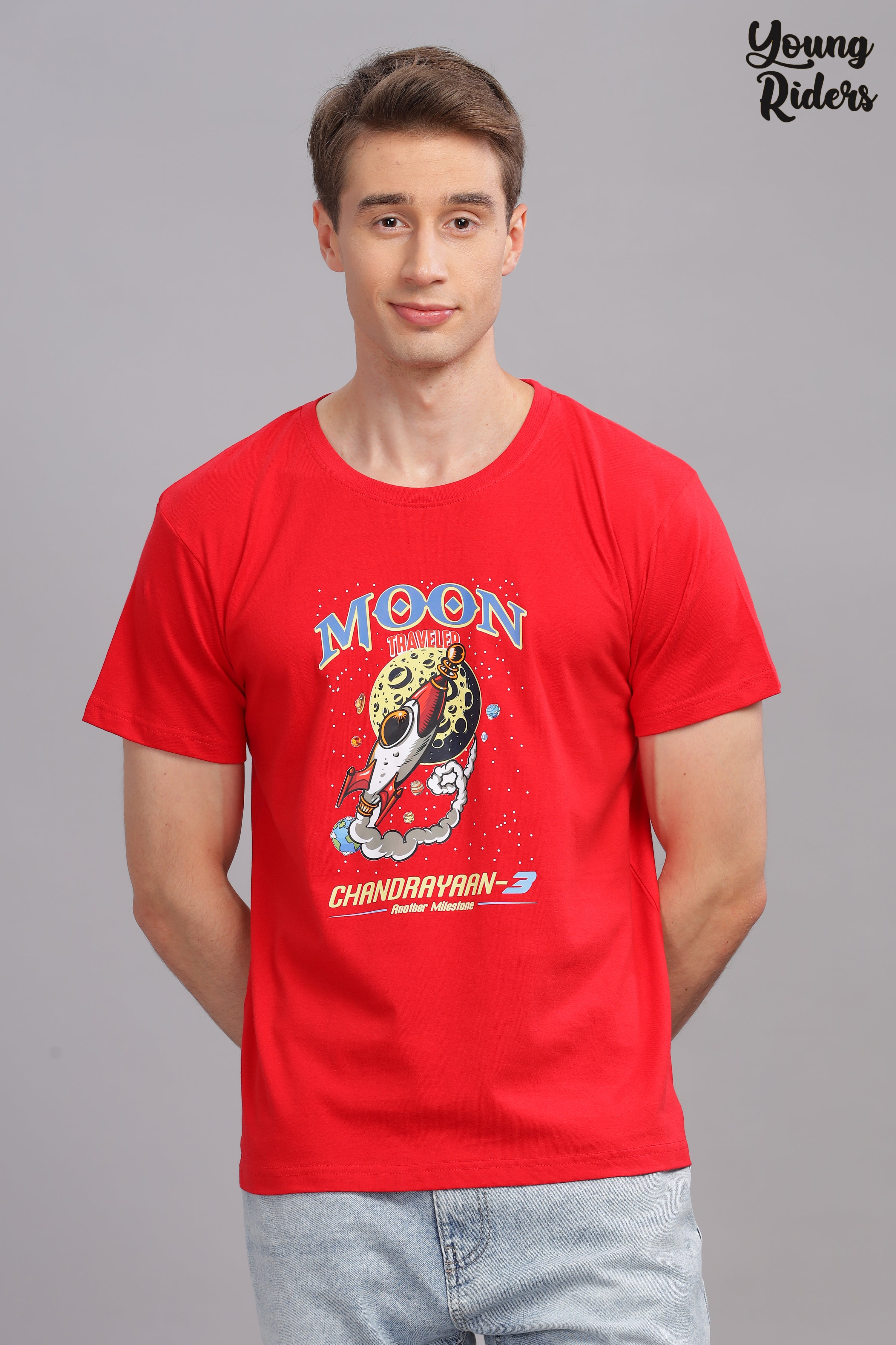 Red - Chandrayaan Printed T-shirt