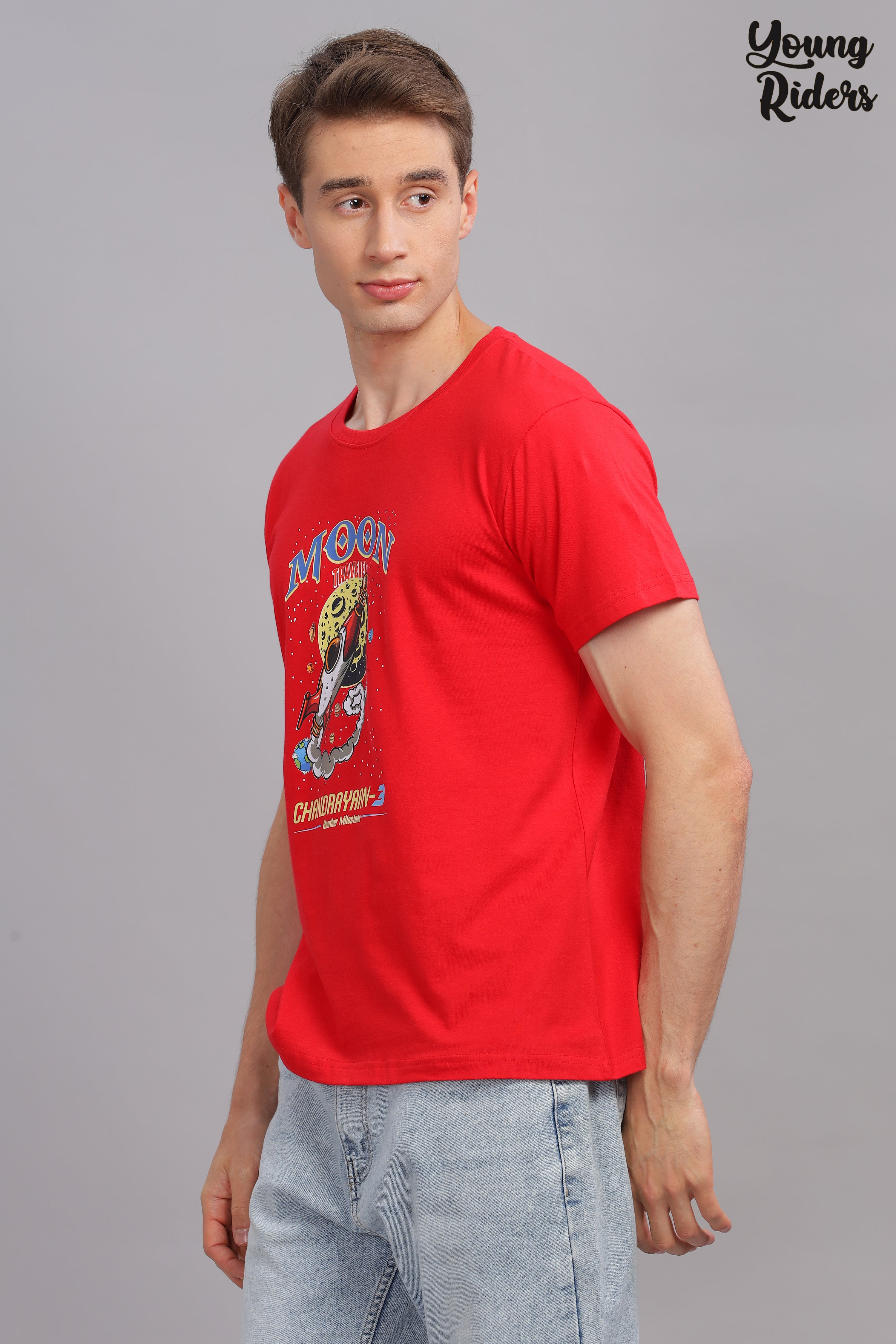 Red - Chandrayaan Printed T-shirt