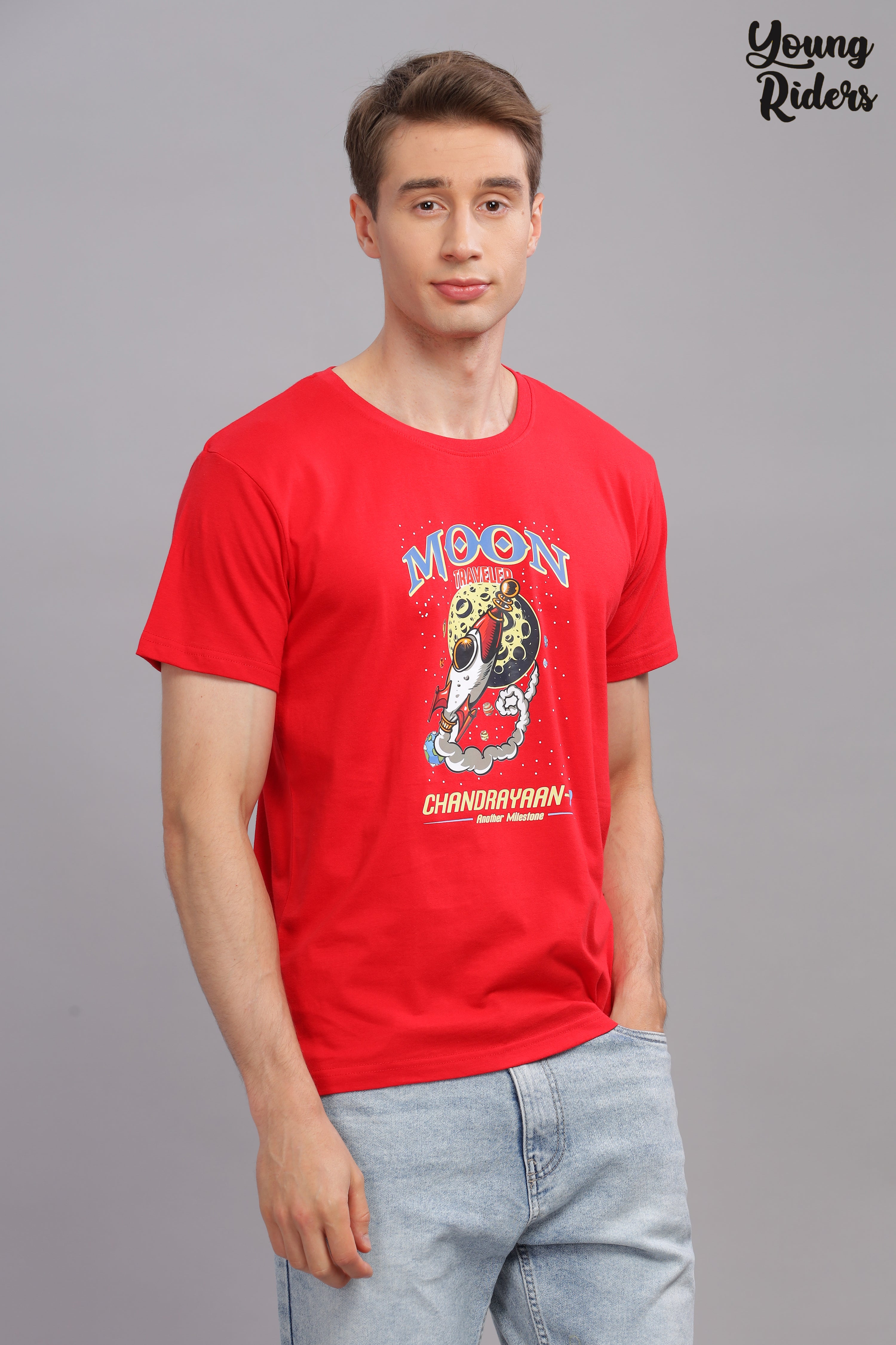 Red - Chandrayaan Printed T-shirt