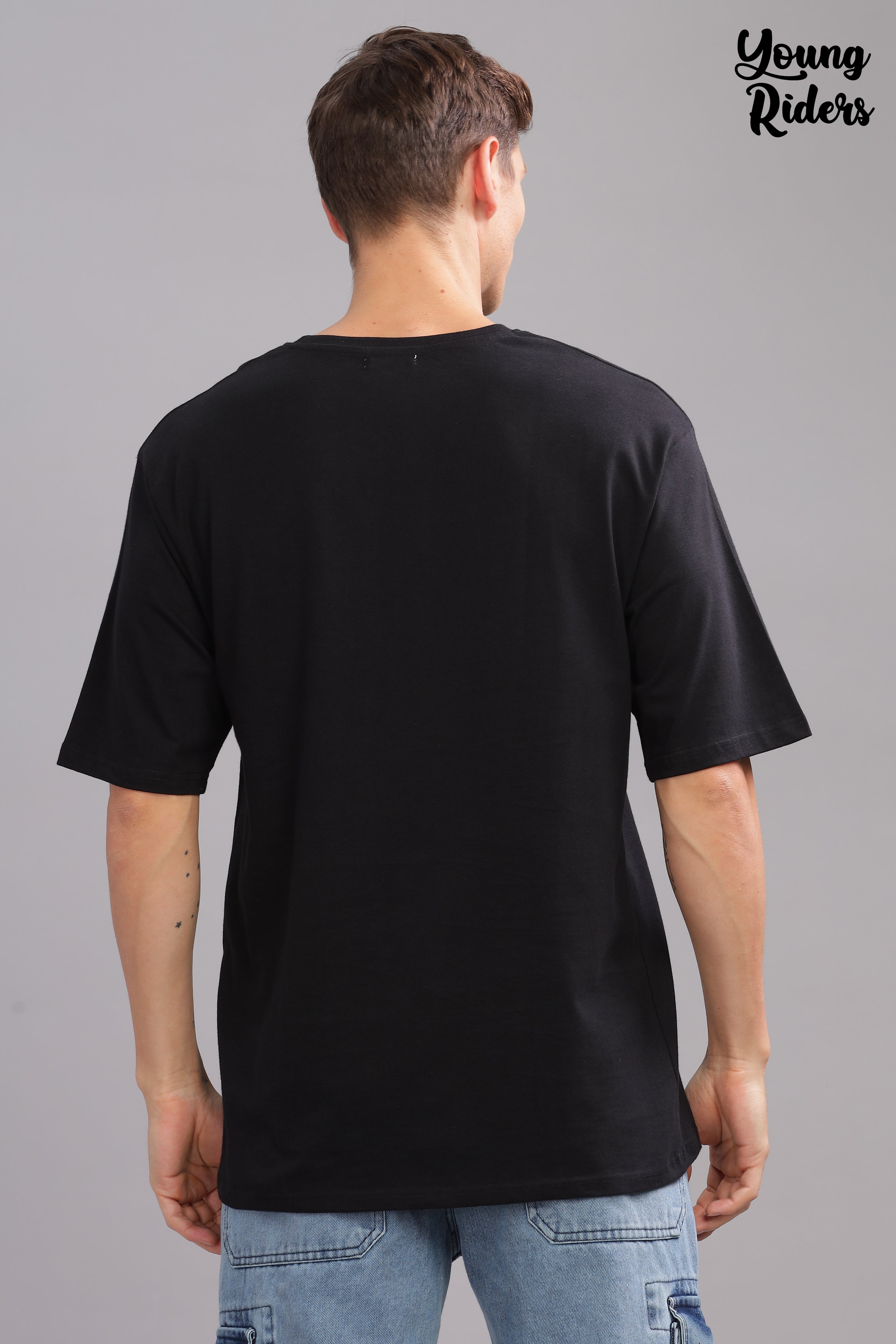 Black Plain Oversized T-Shirt