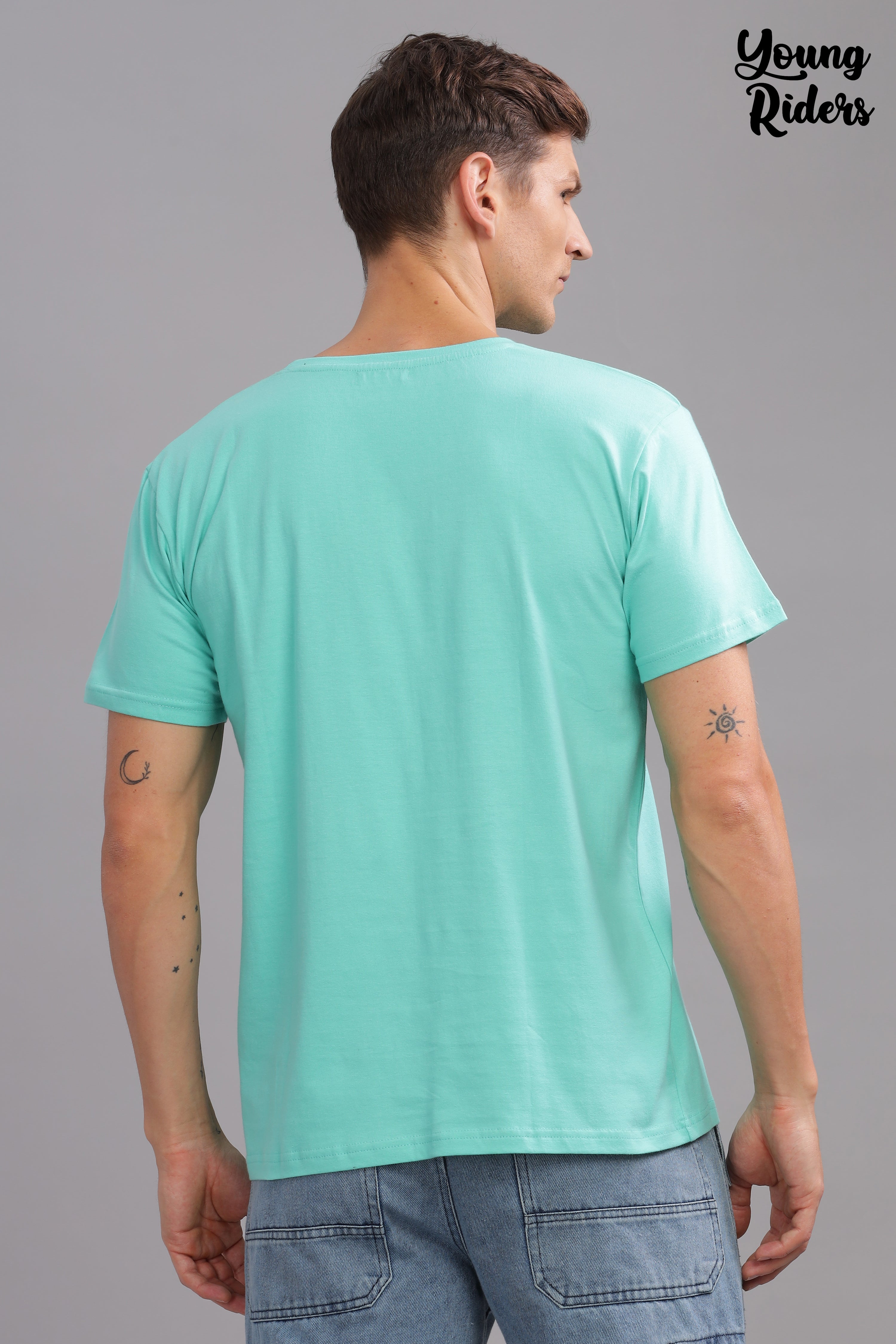 Tiffany Blue Plain Regular T-Shirt