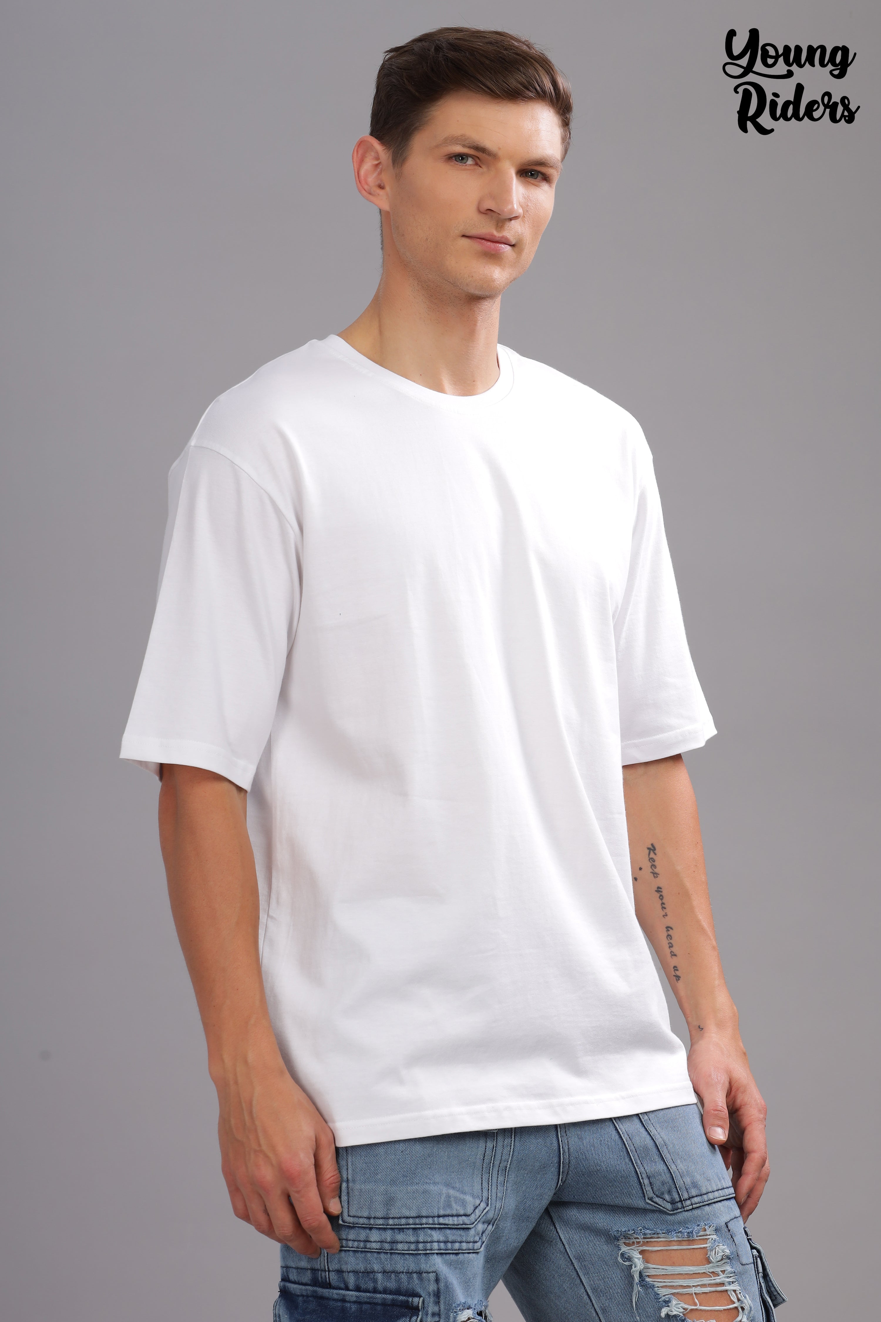 White Plain Oversized T-Shirt