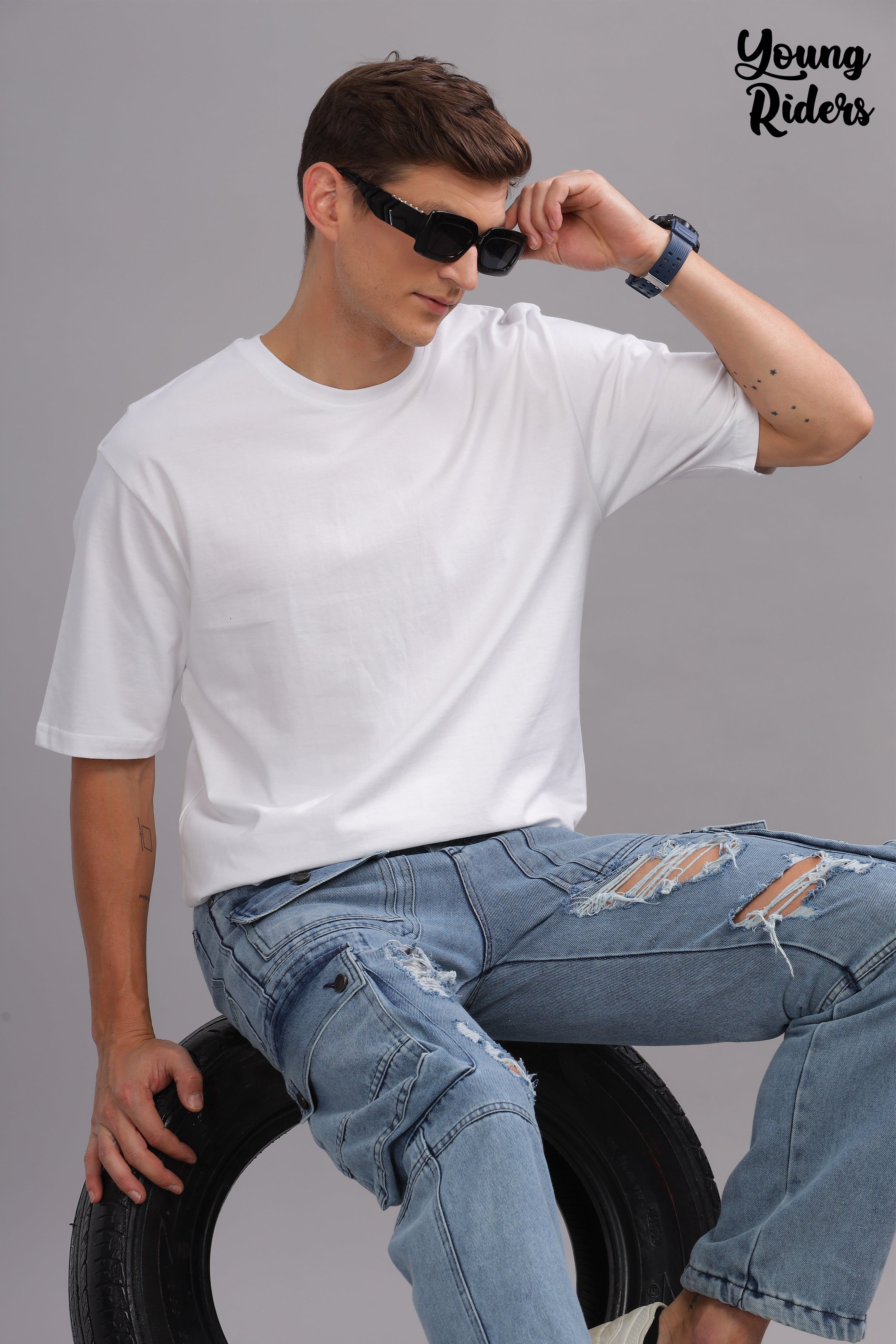 White Plain Oversized T-Shirt