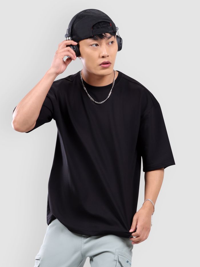 Black Oversize T-Shirt-3