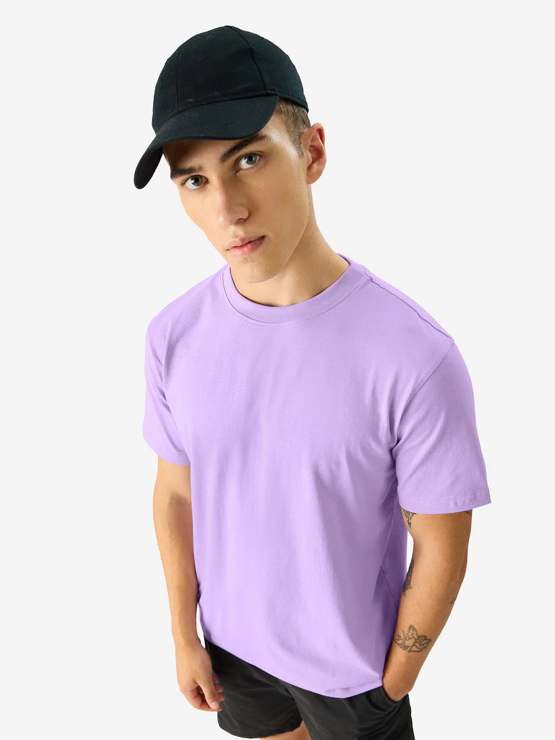 French Lilac Plain T-Shirt