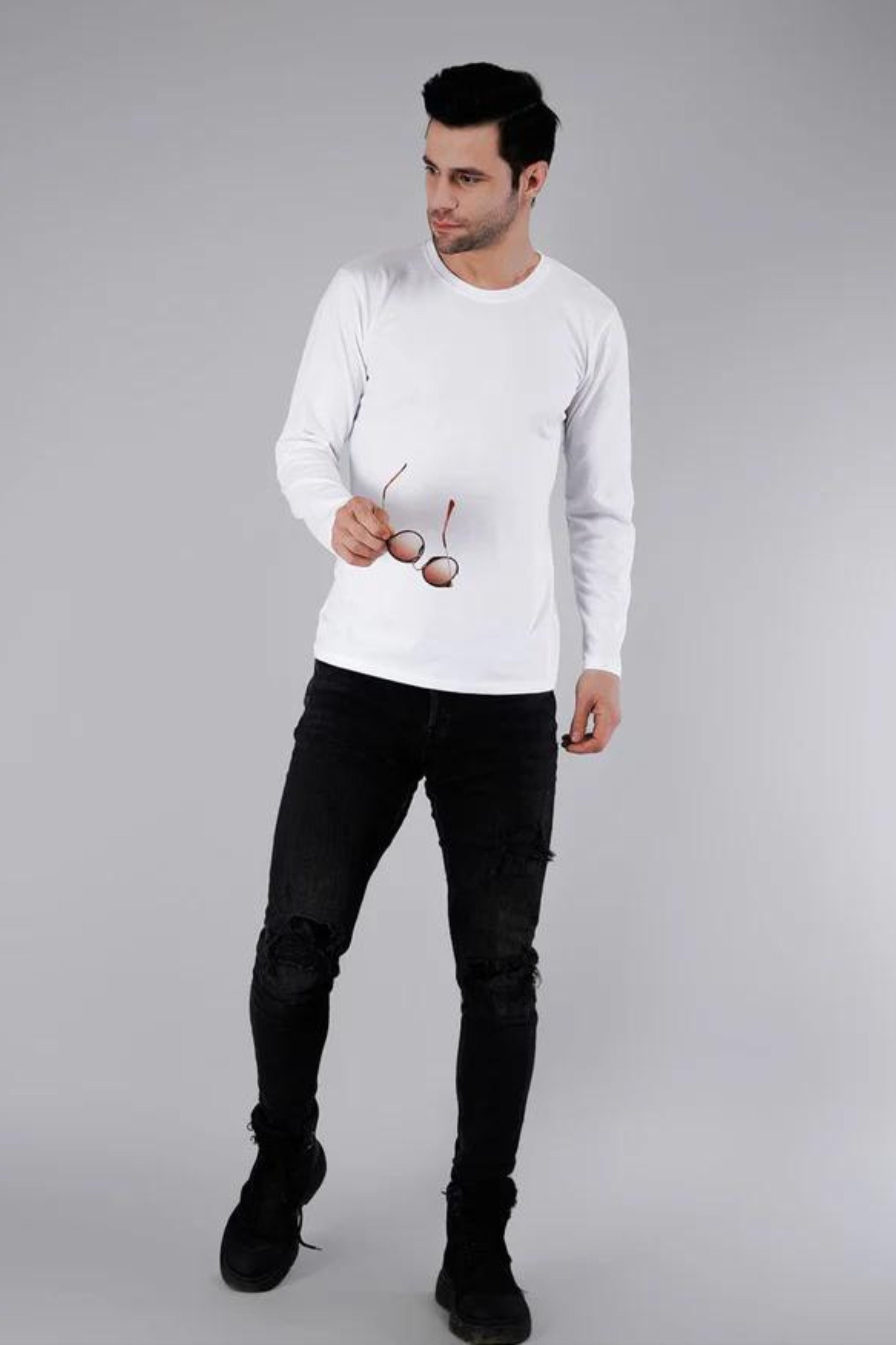 White Plain T-Shirt-2