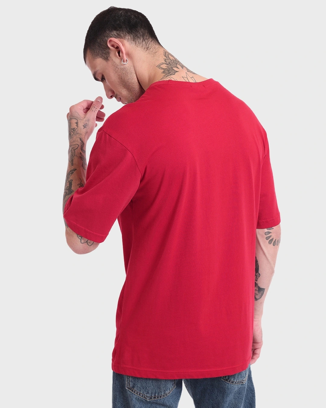 Red Oversize T-Shirt-2