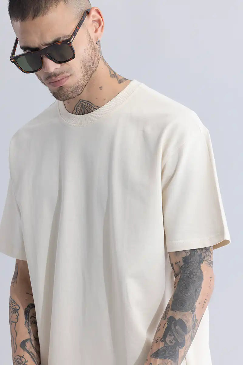 Cream Oversized T-Shirt