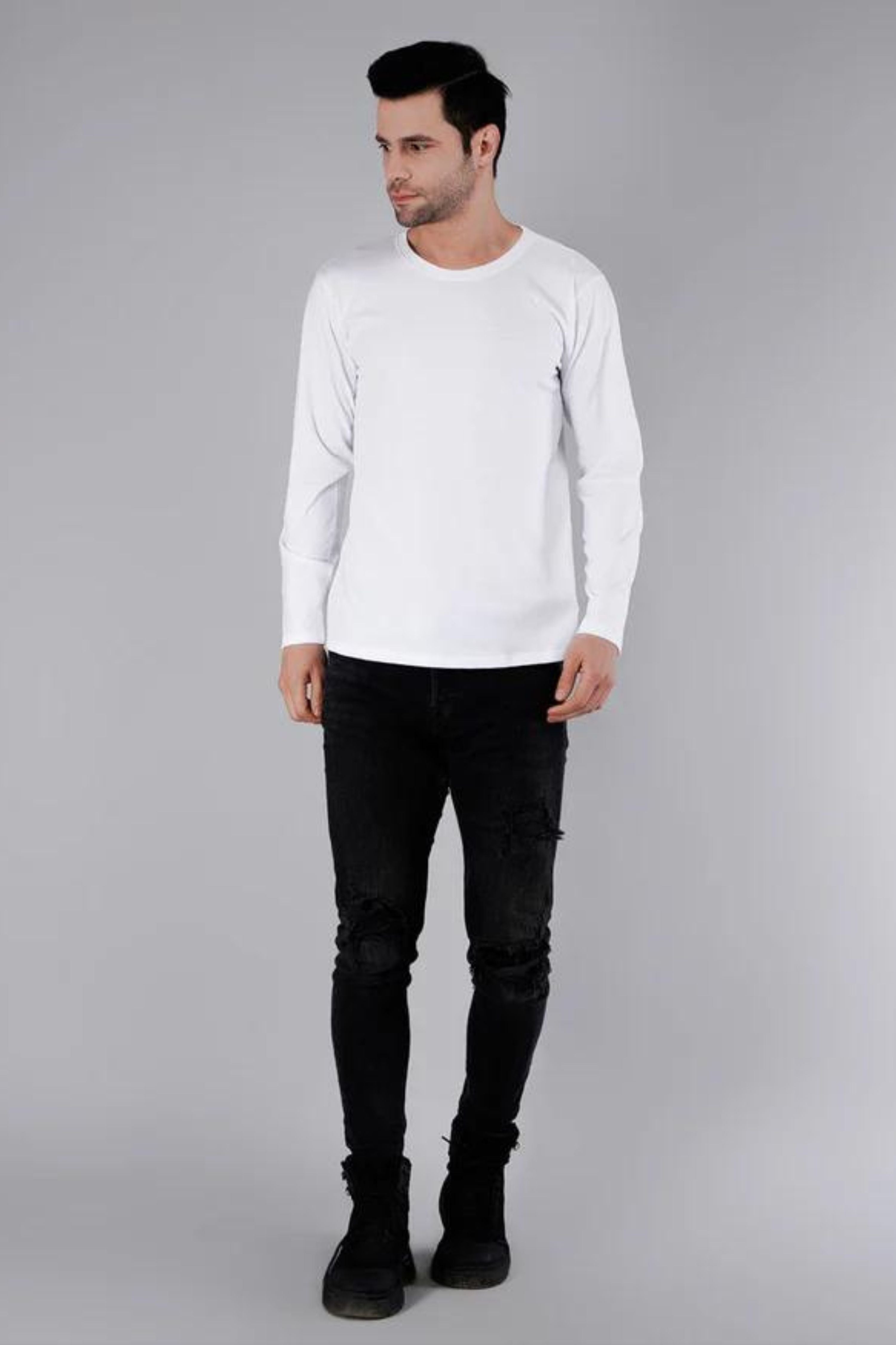 White Plain T-Shirt-2