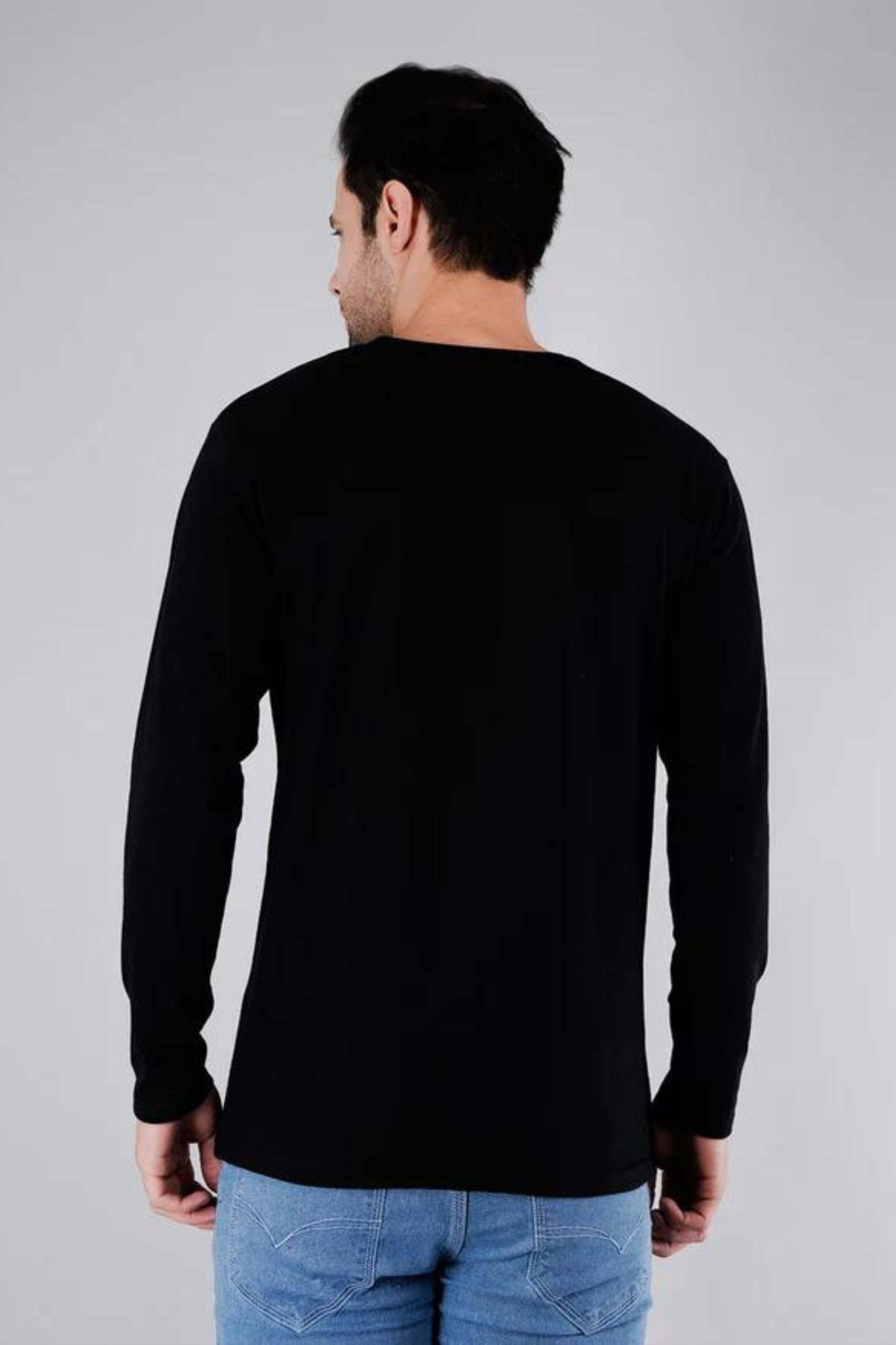 Black Plain t-Shirt-1