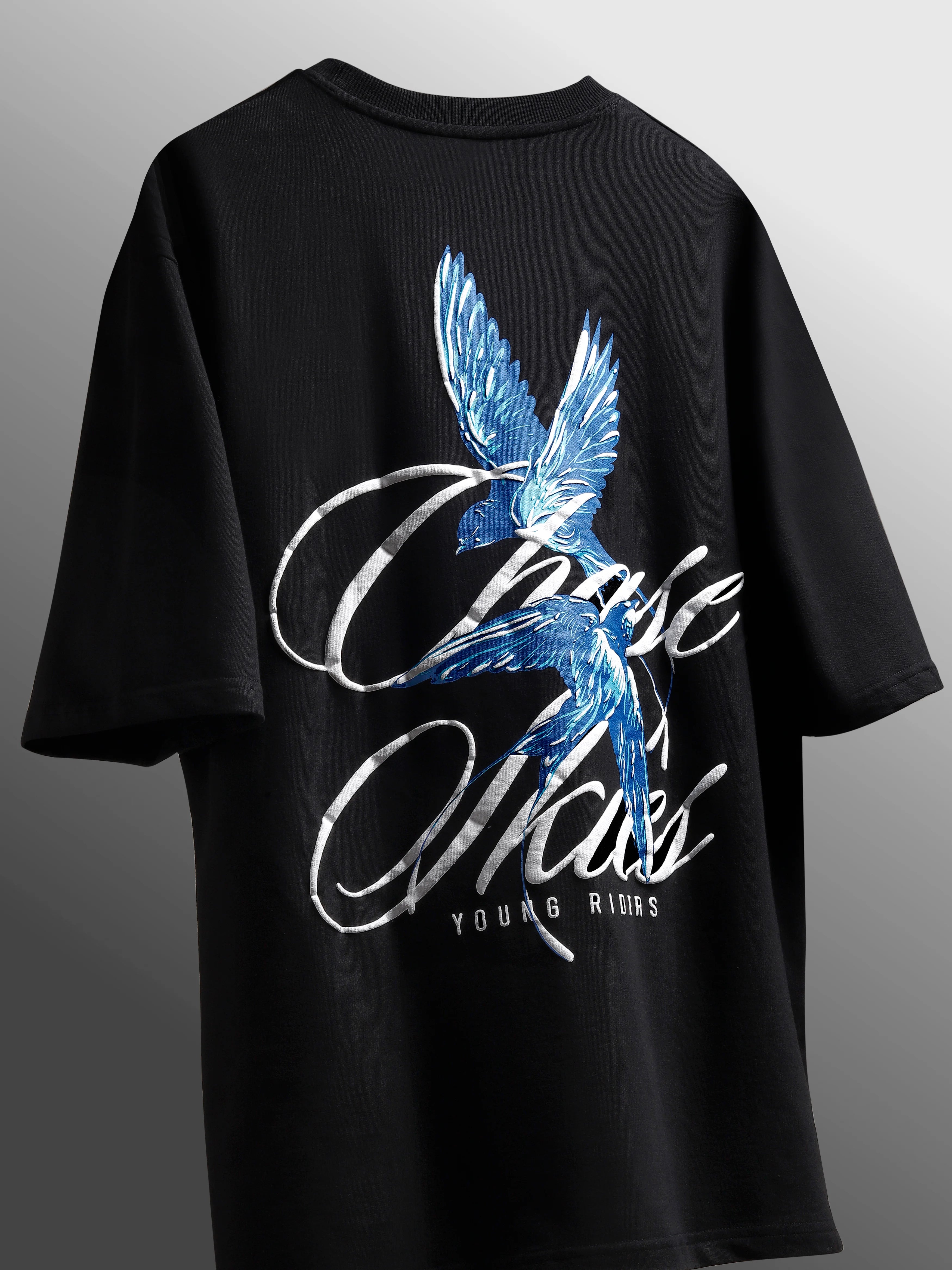 Black Wings of Rebellion – Oversized Unisex T Shirt