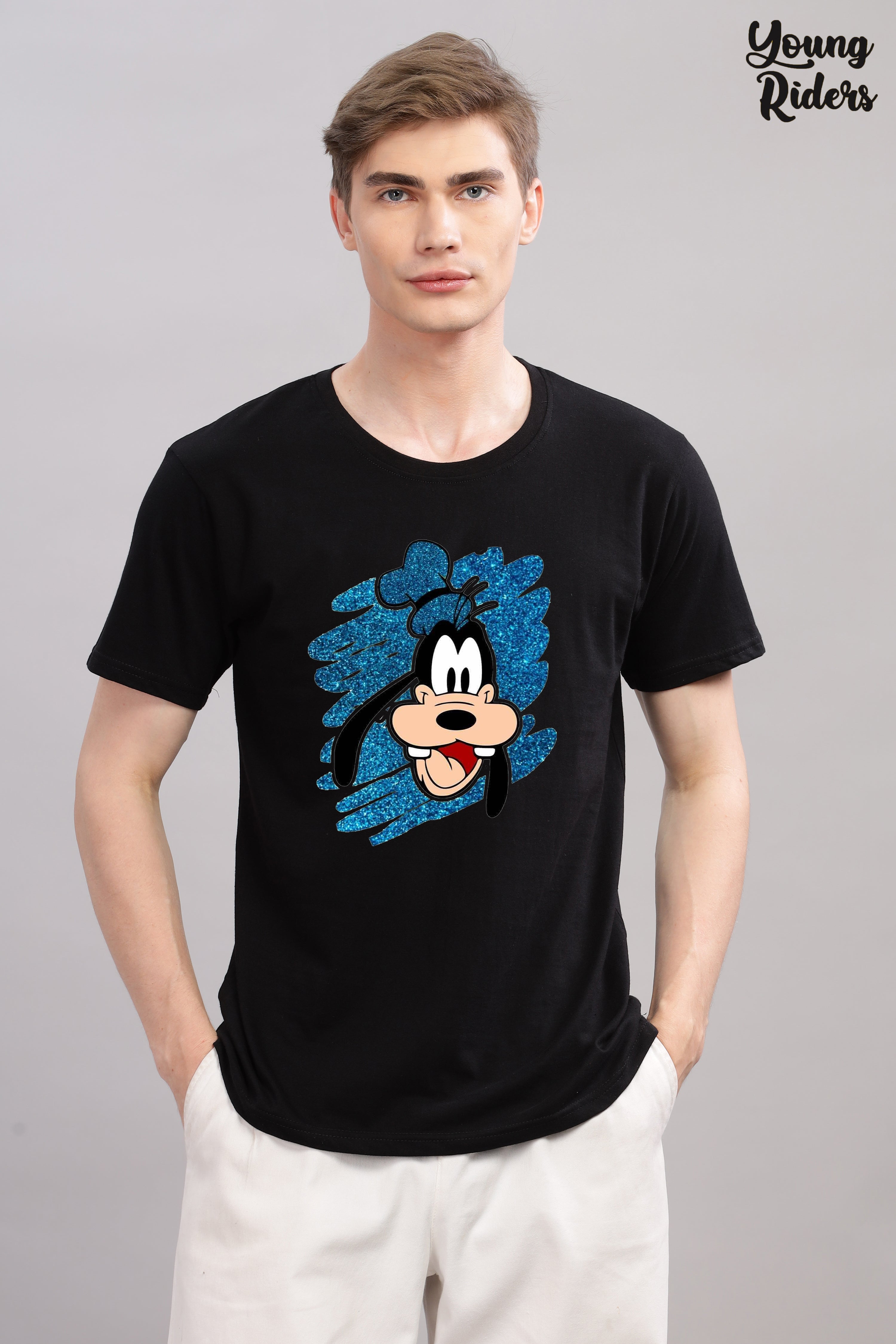 Goofy Printed T-Shirt-Black