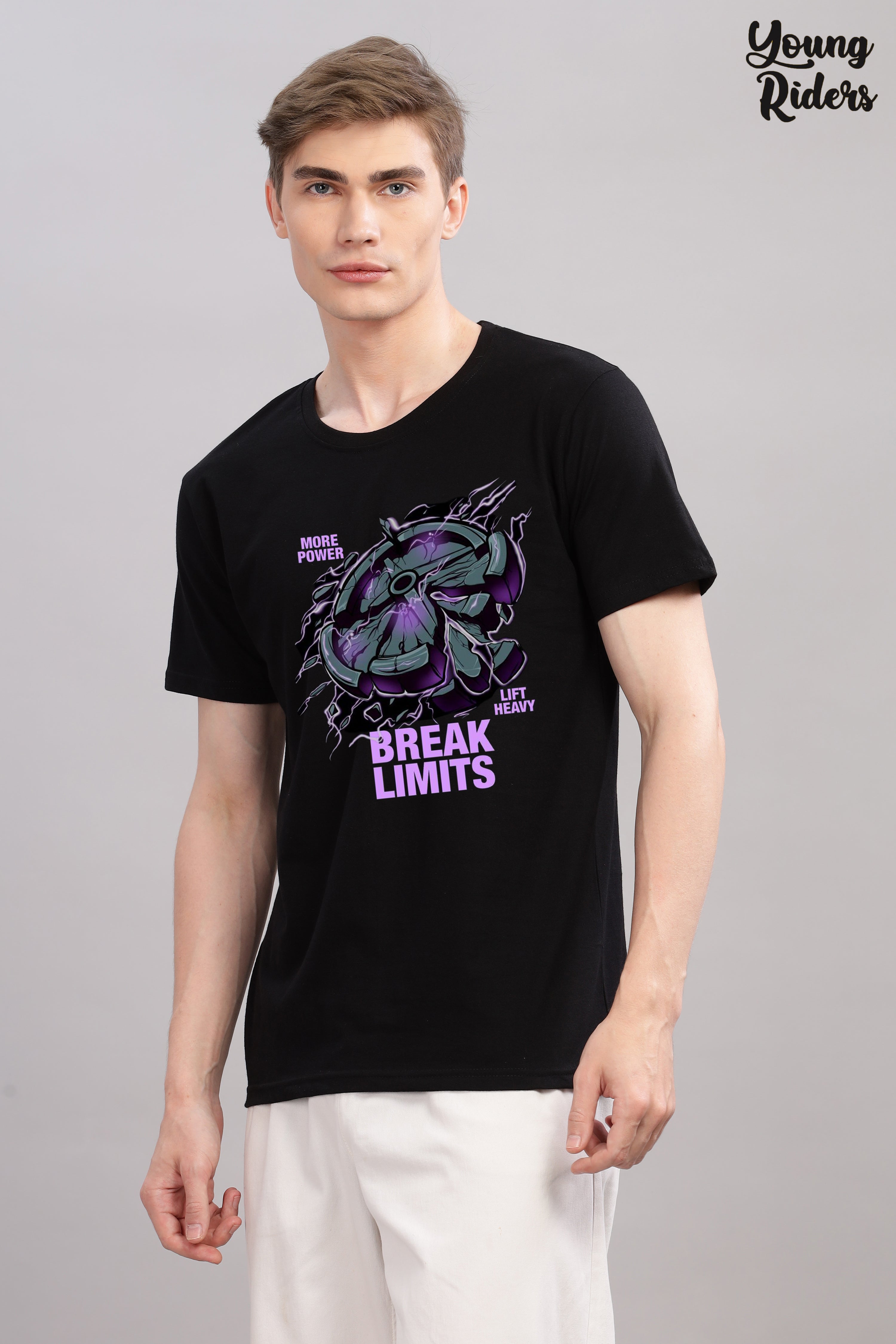 Break Limits Printed T-Shirt-Black