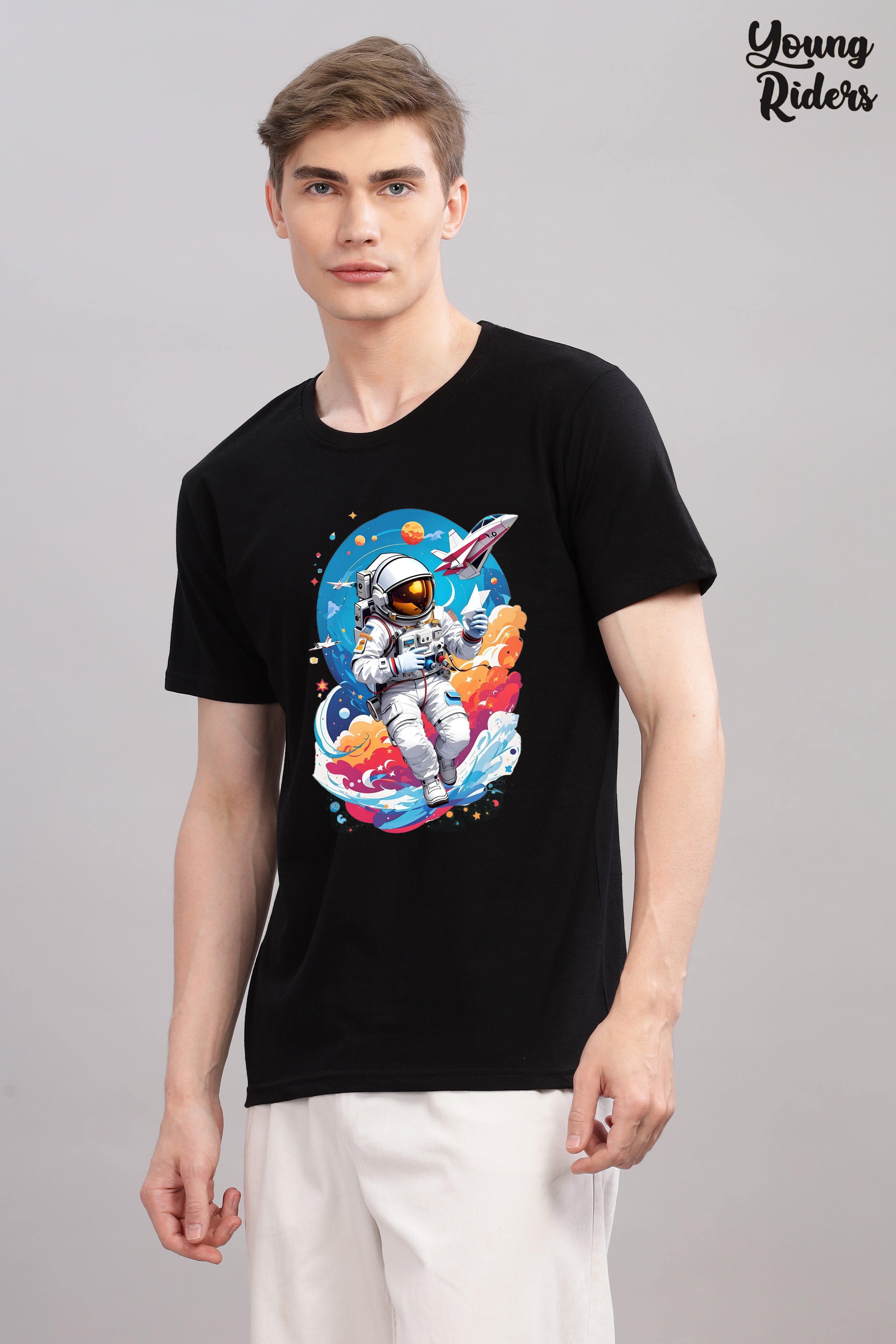 Astronaut Design Printed t-Shirt-2