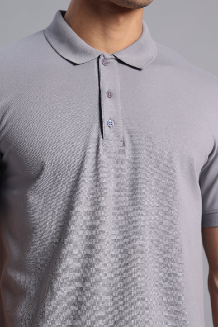 Dark Grey Polo T-shirt for Men
