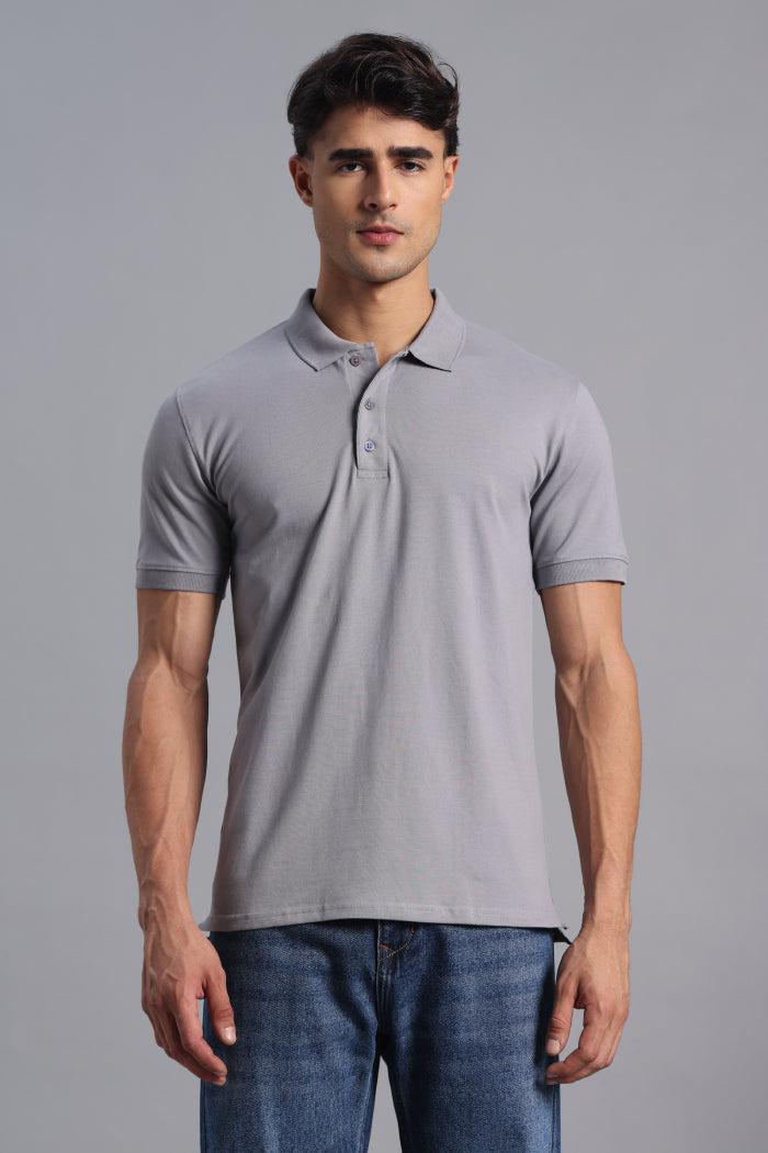 Dark Grey Polo T-shirt for Men