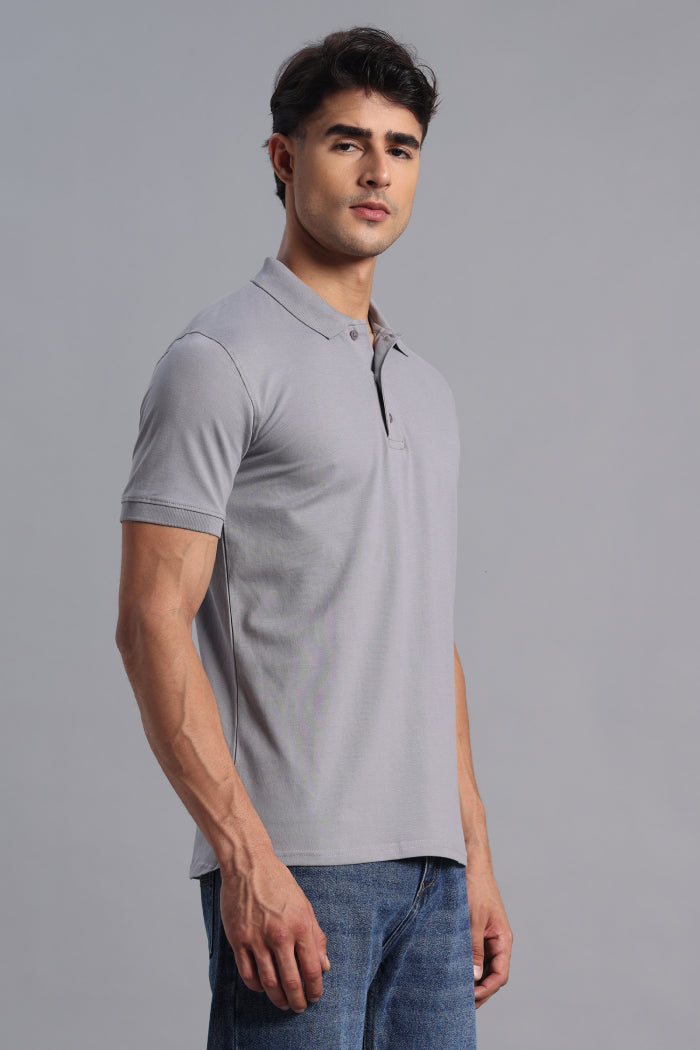 Dark Grey Polo T-shirt for Men
