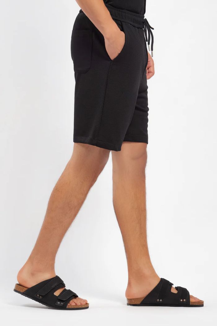 Men’s Black Cotton Shorts
