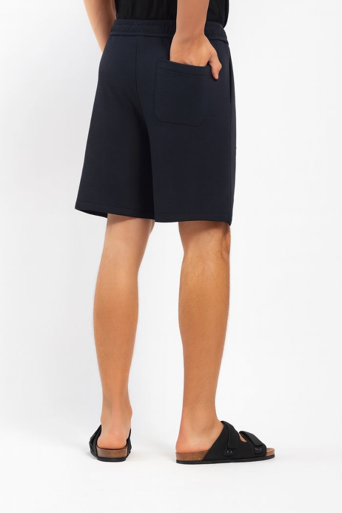 Men’s Navy Blue Cotton Shorts