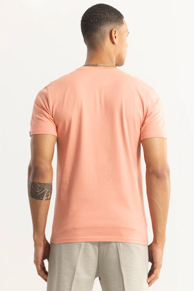 Pink Plain T-Shirts-3