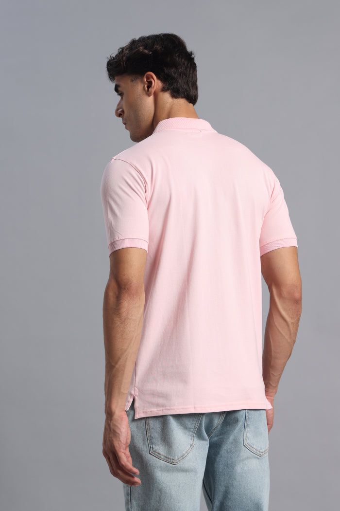 Pink Polo T-shirt for Men