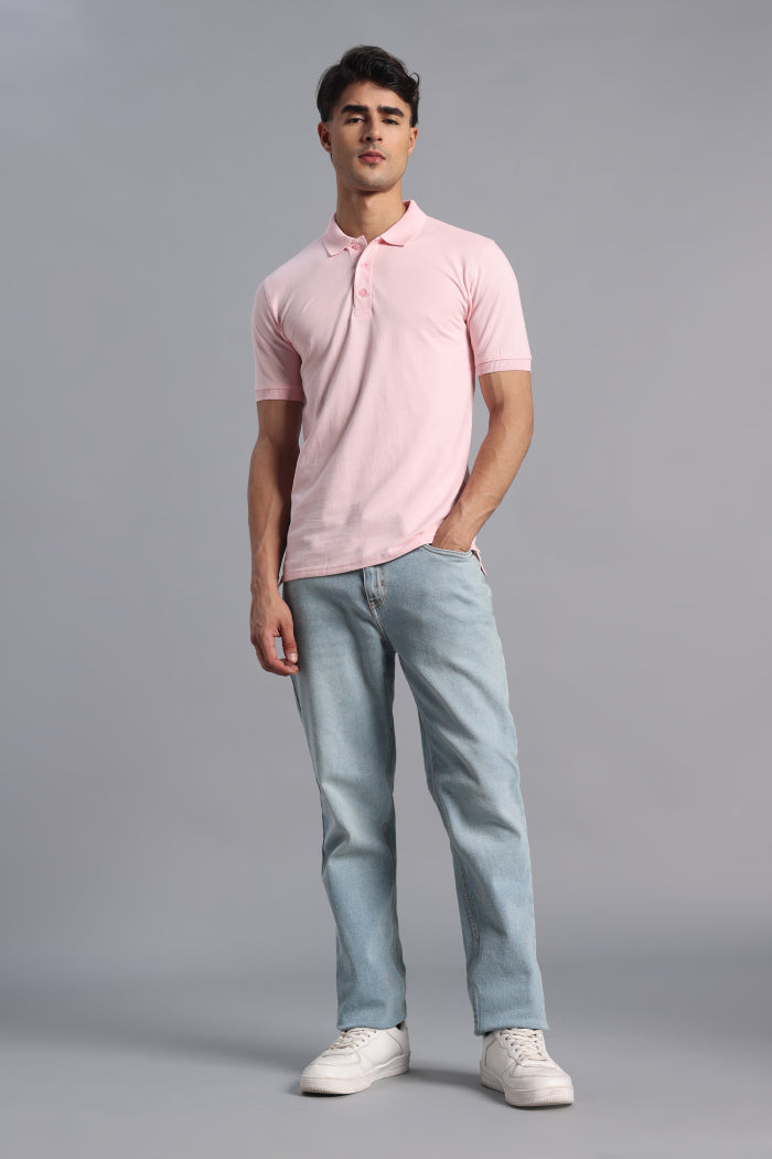 Pink Polo T-shirt for Men