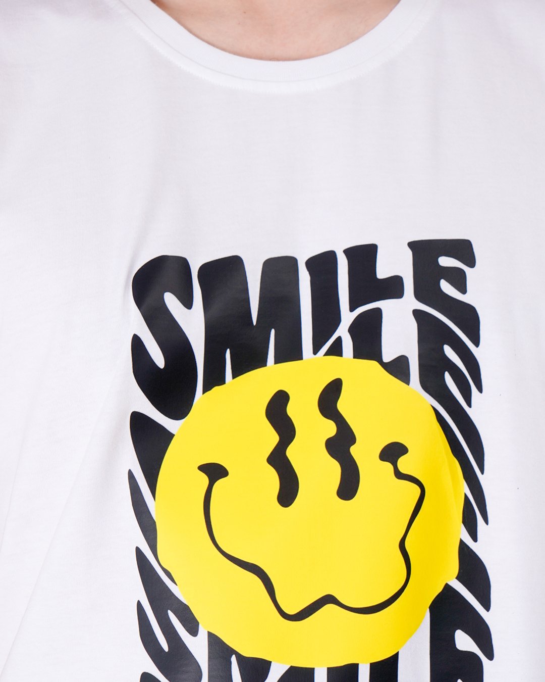 Smiling Face Printed T-shirt