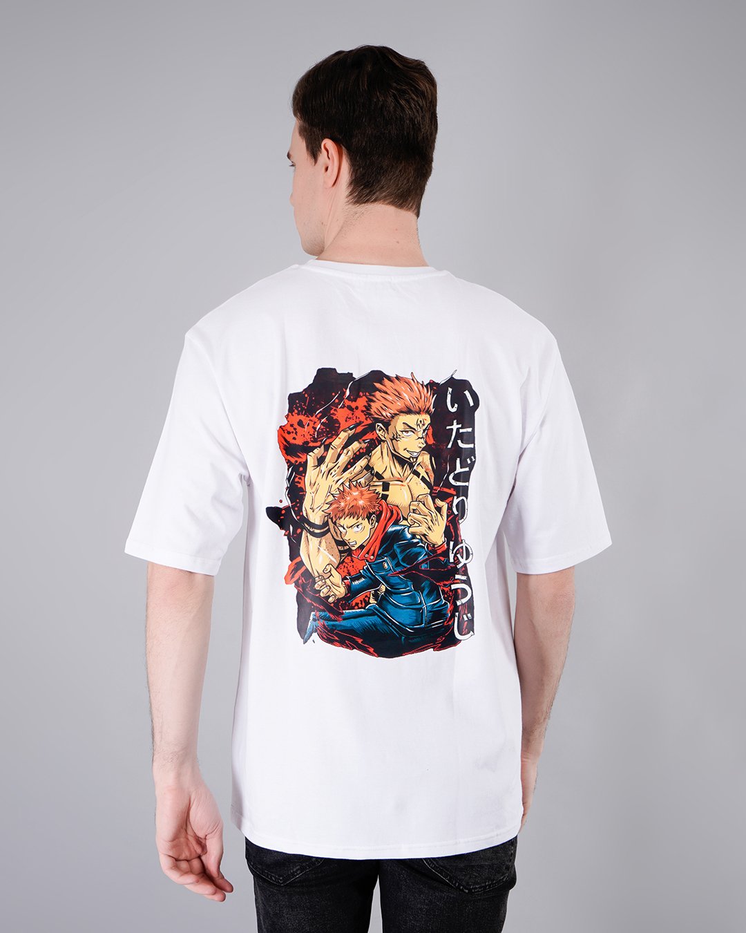 Jujutsu Kaisen Anime Printed Oversize T-Shirt