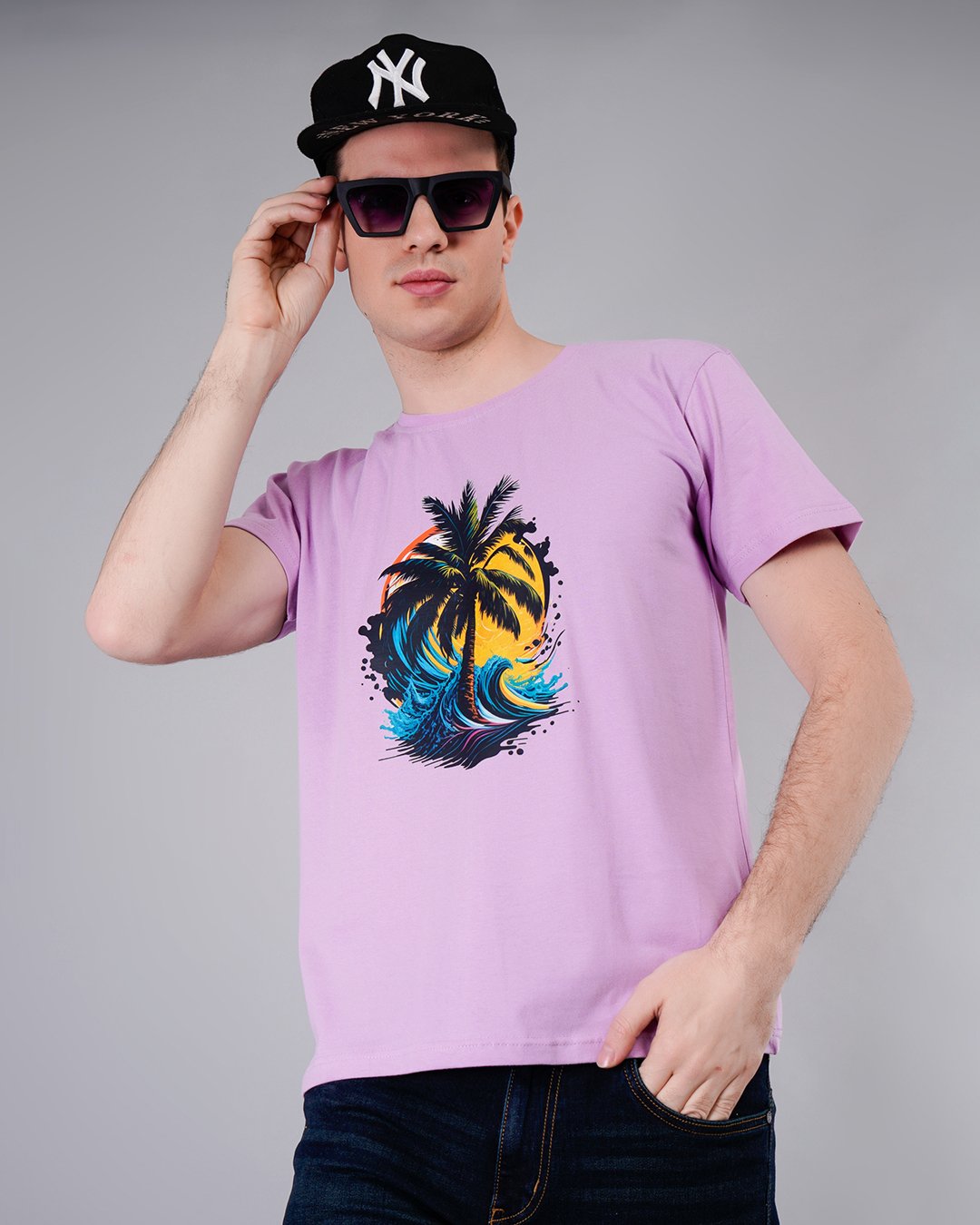 Beach Vibe Printed T-Shirt