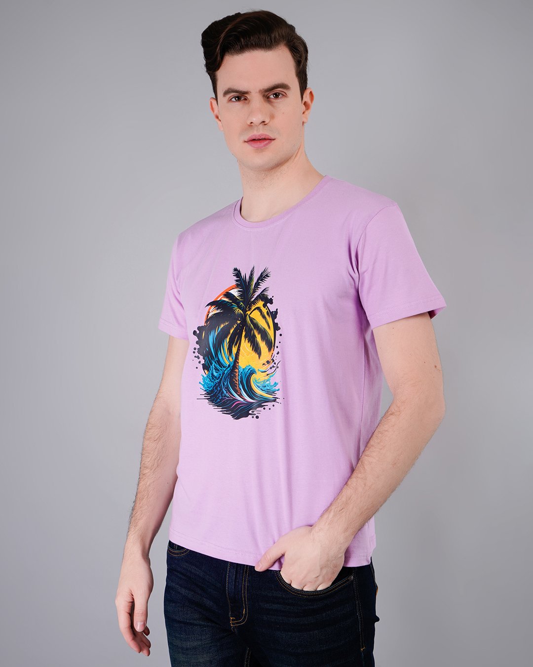 Beach Vibe Printed T-Shirt