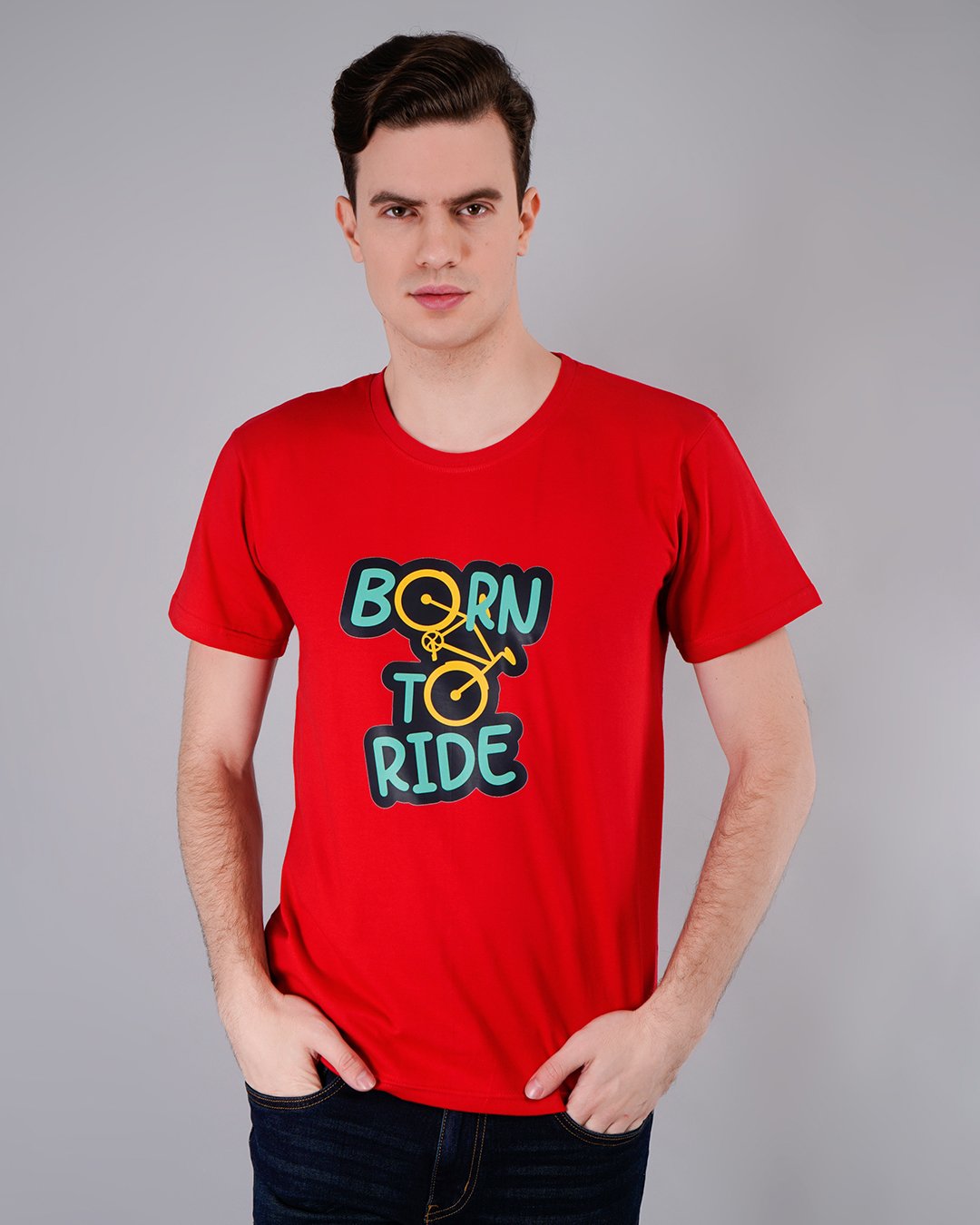 Born To Ride Printed T-Shirts-1