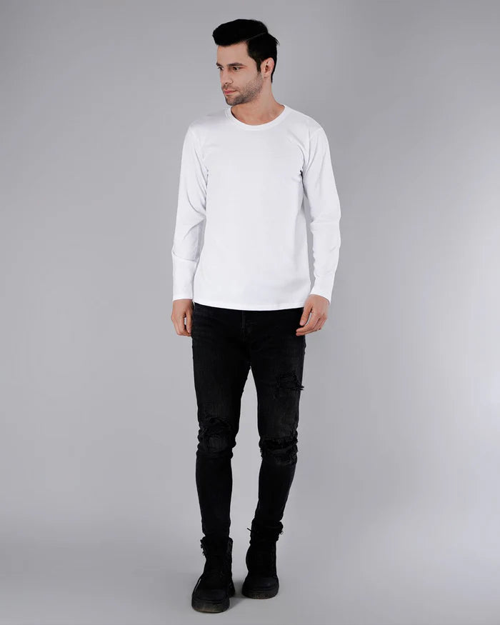 White Plain T-Shirt-2