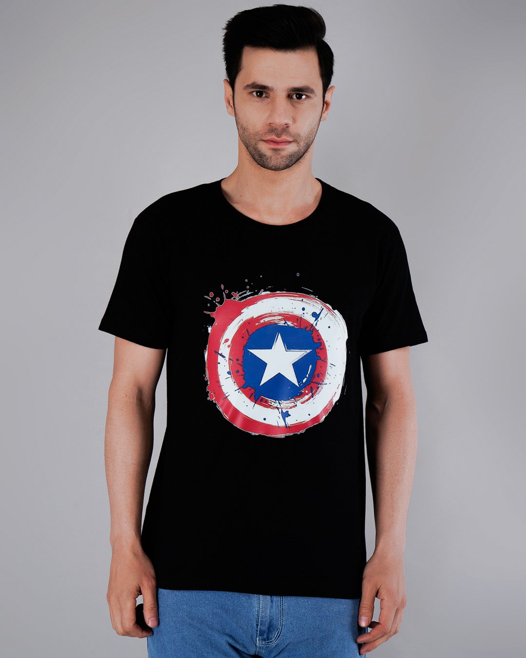 Captain America Printed T-shirt