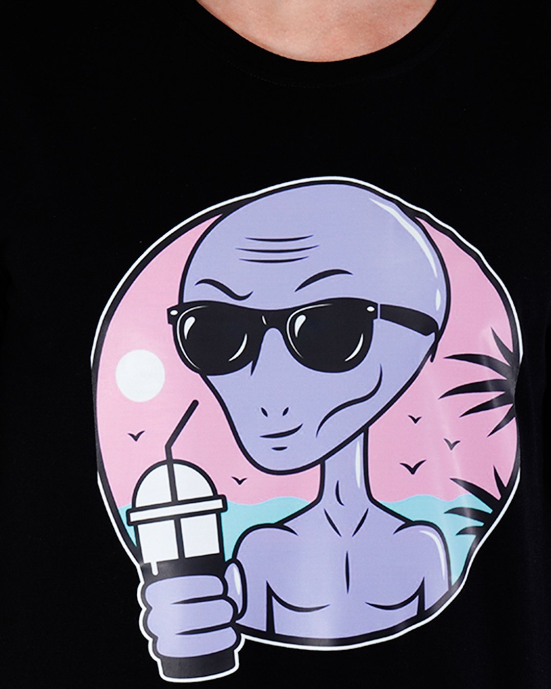 Cool Alien Printed T-shirt