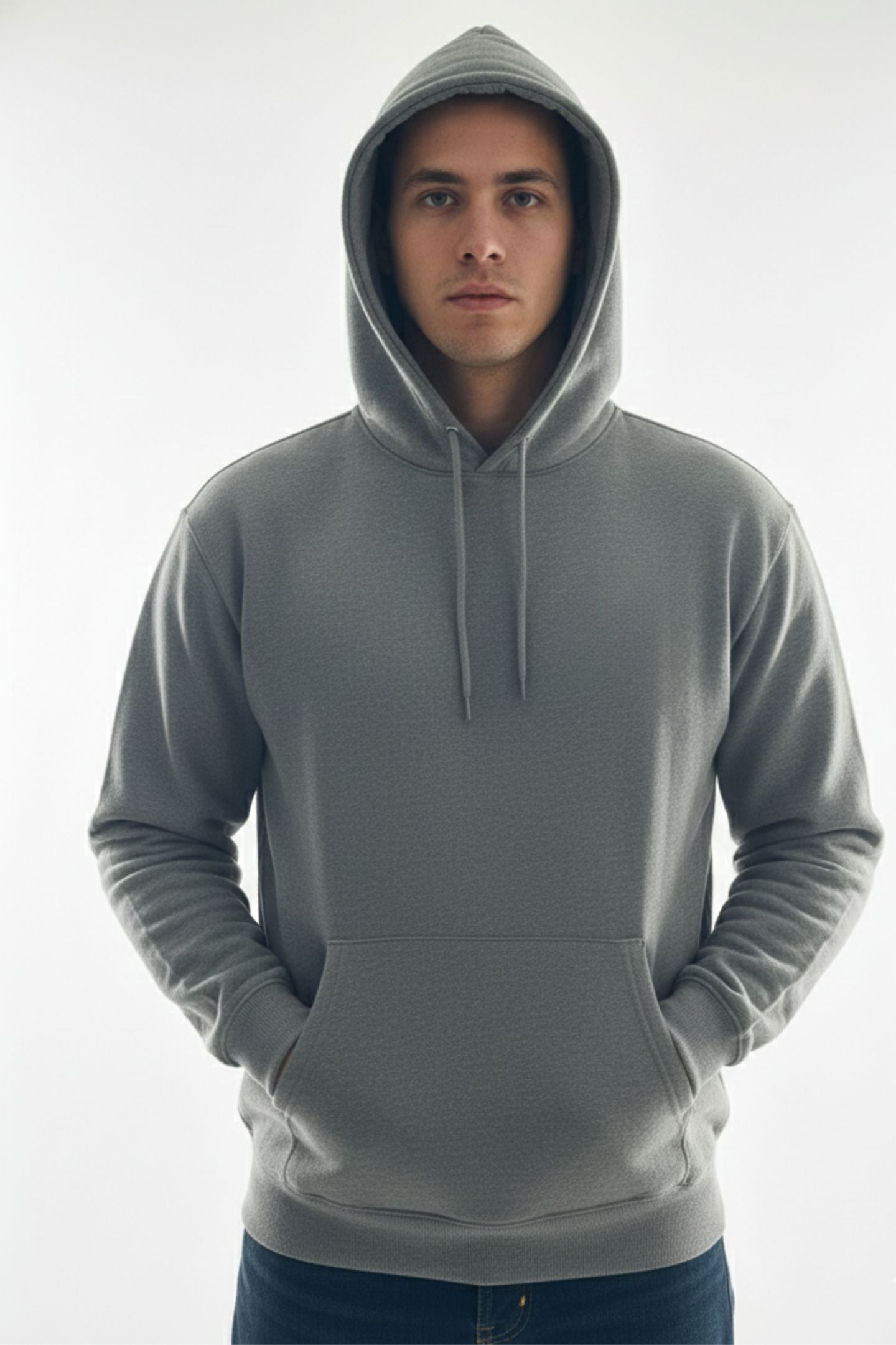 Tear Through Tiger Hoodie for Men- Grey