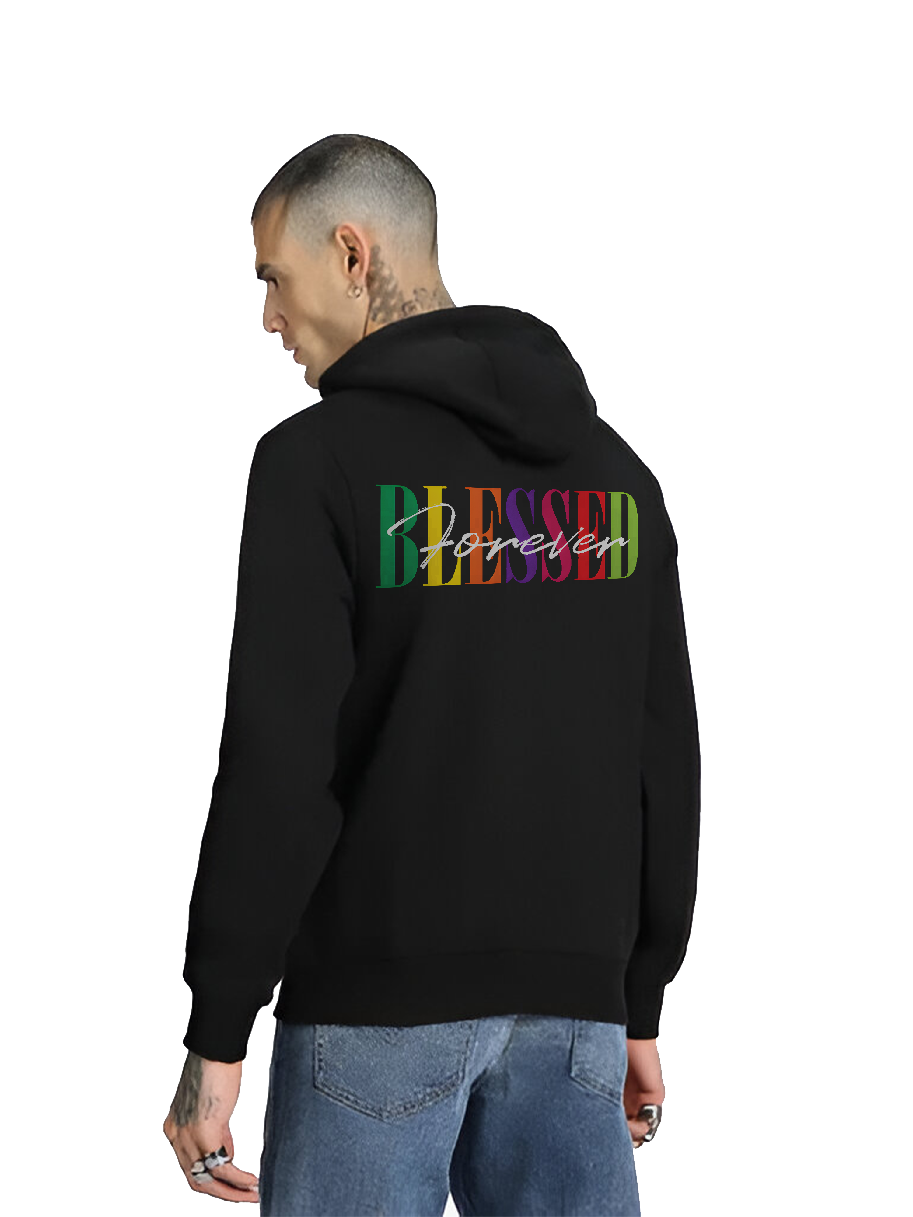 Regular Hoodie - Black Blessed