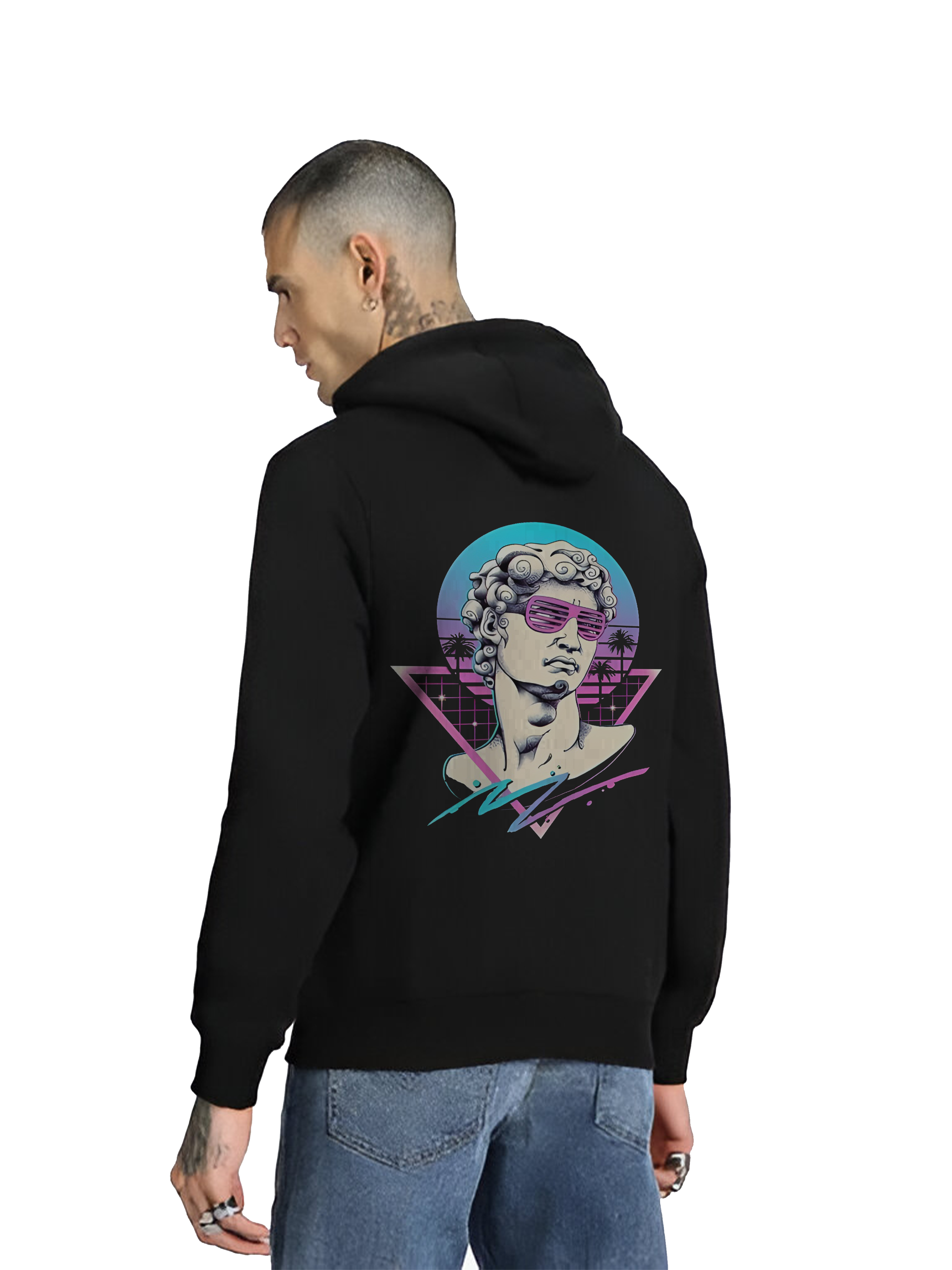 Regular Hoodie - Black Miami