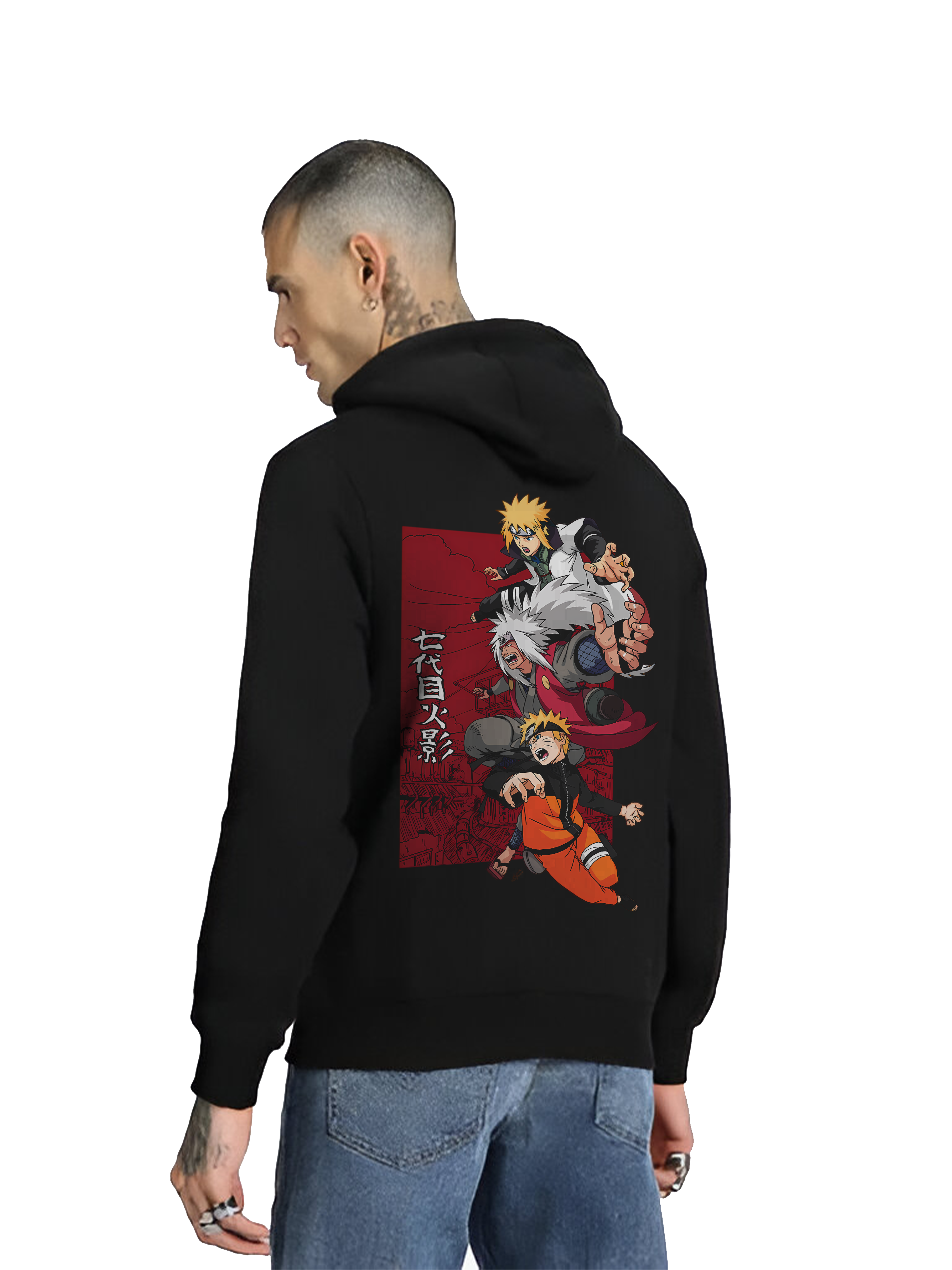 Regular Hoodie - Black Naruto