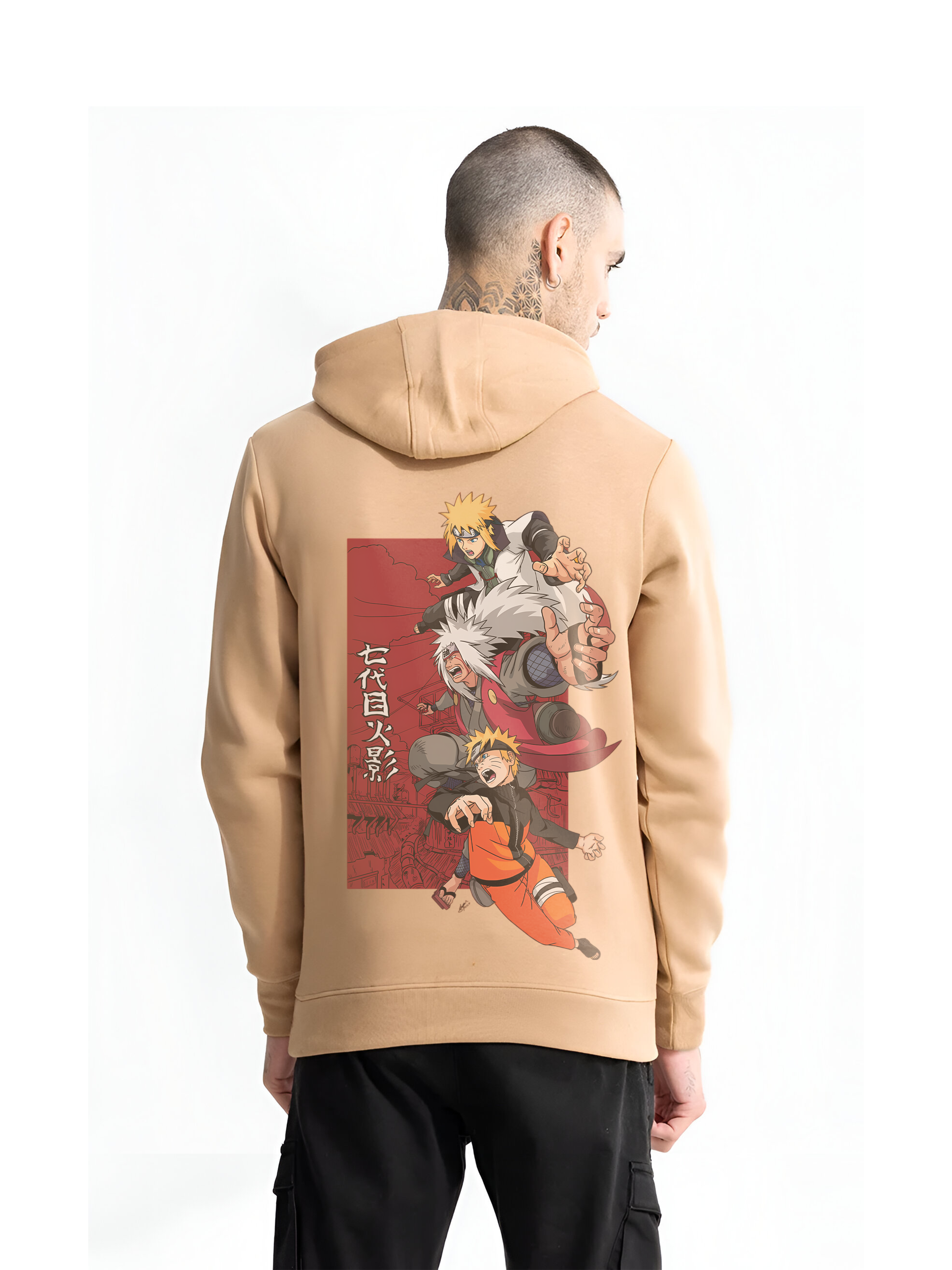 Regular Hoodie - Beige Naruto