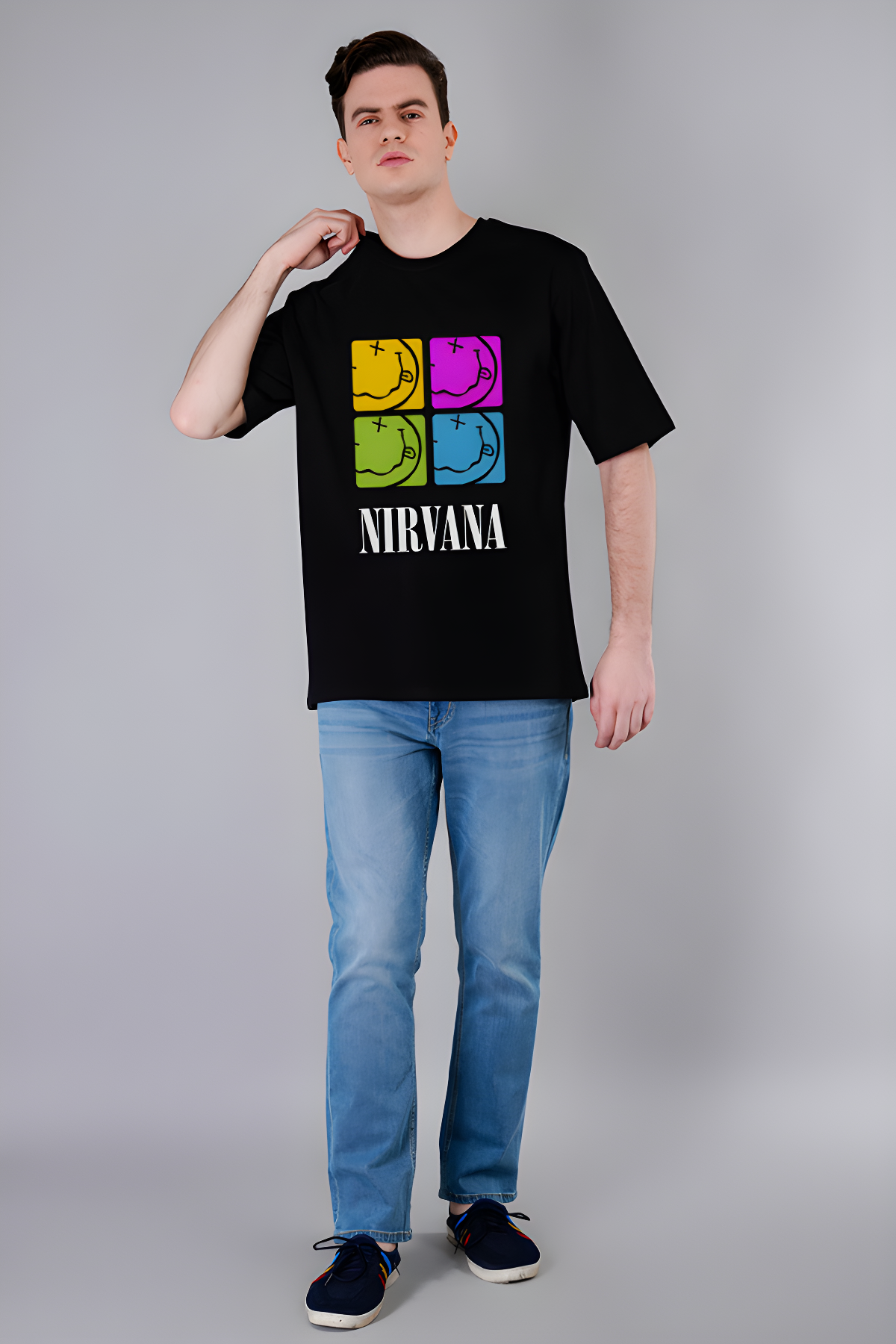 Nirvana Oversized Printed T-shirt