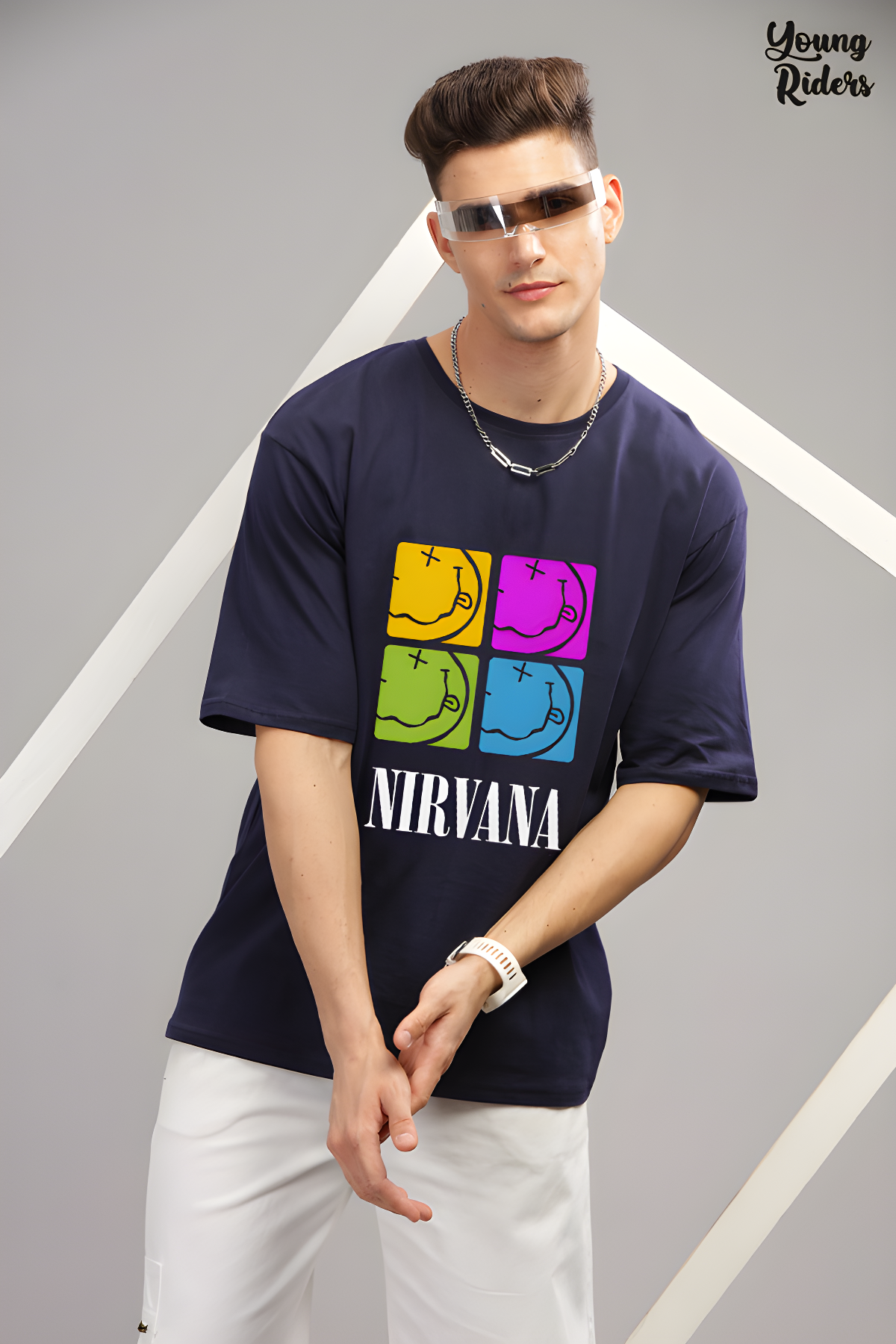 Nirvana Oversized Printed T-shirt