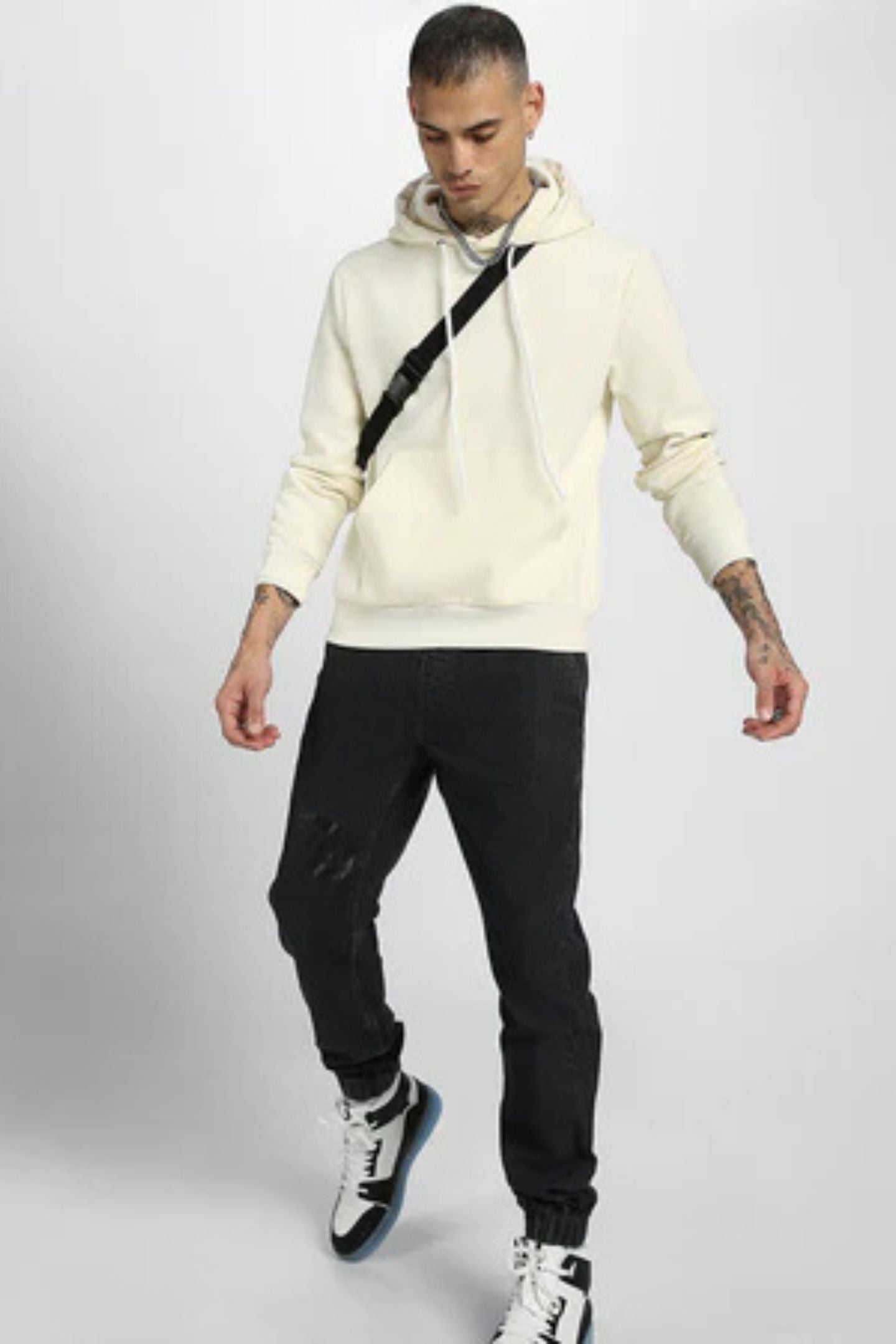 Off White Unisex Hoodie