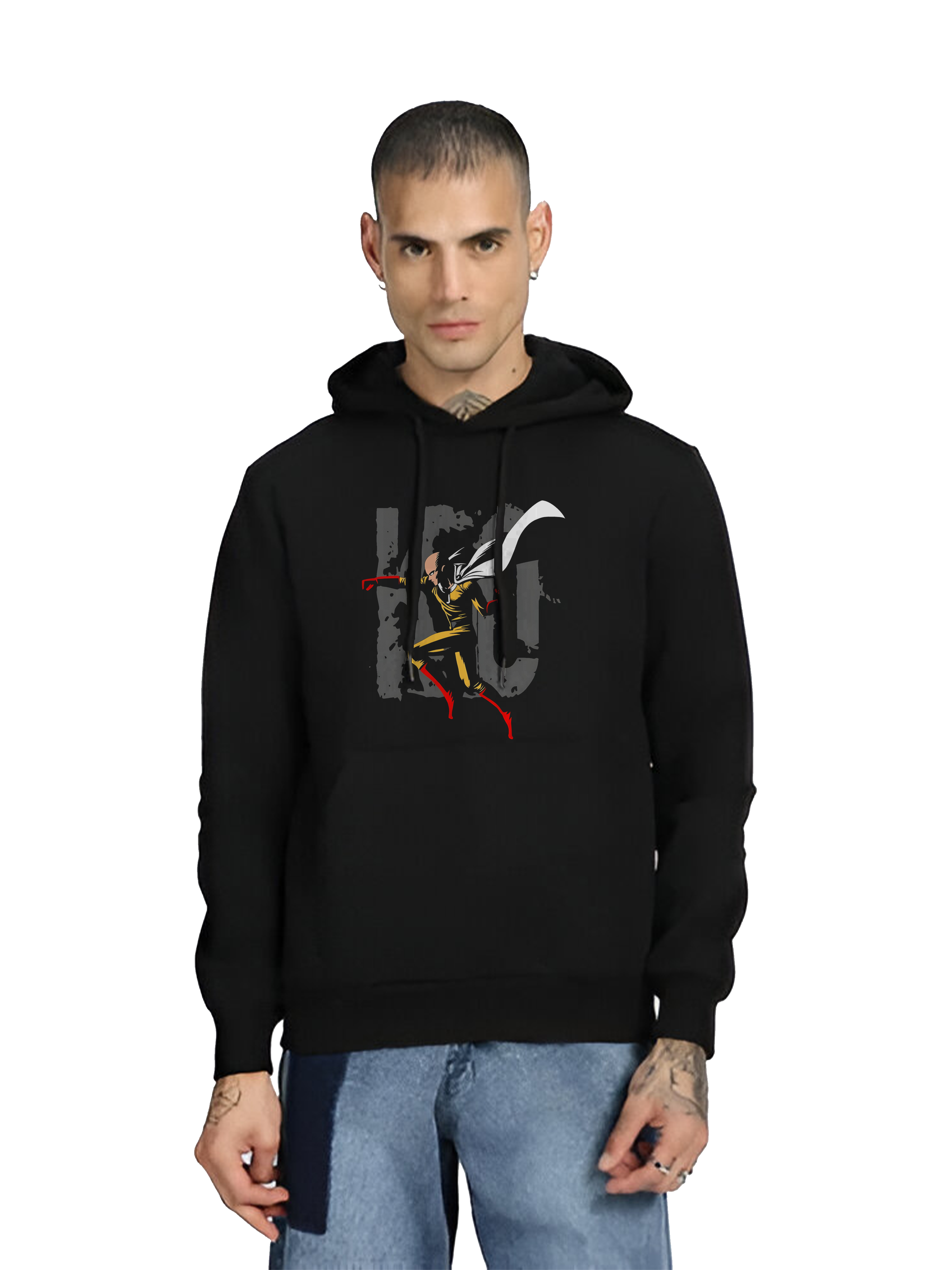 Regular Hoodie - Black Super Men