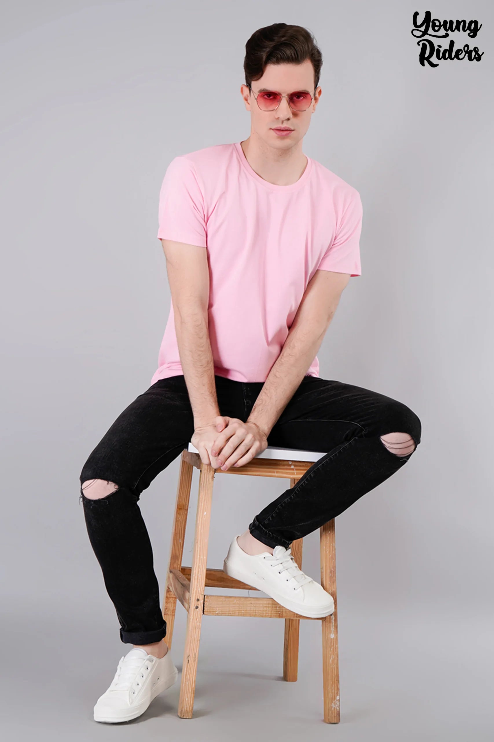 Pink Plain T-Shirt