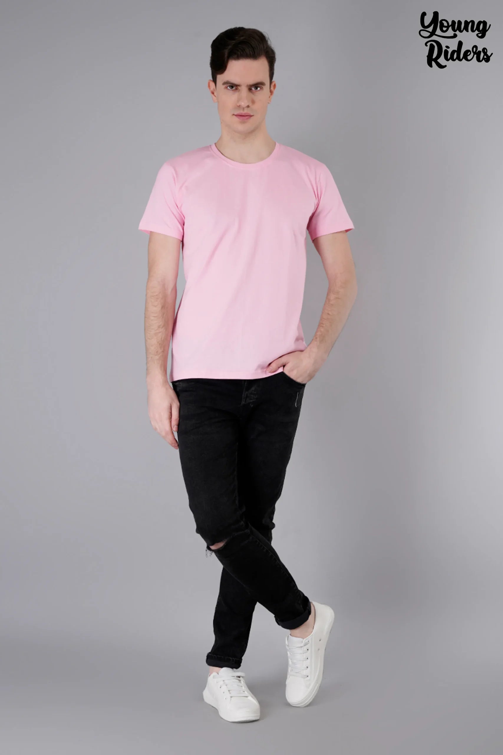 Pink Plain T-Shirt