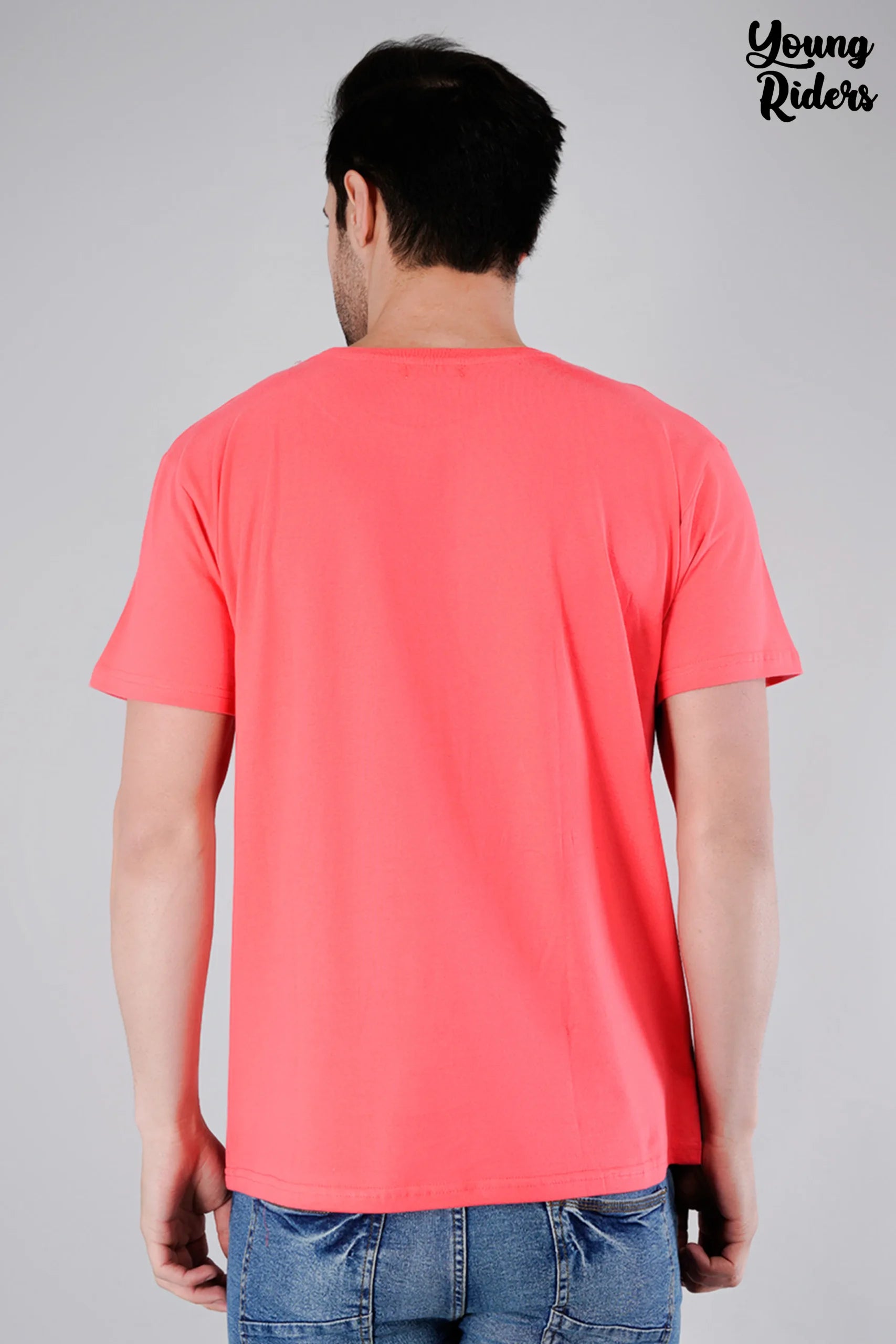 Salmon Pink Plain T-Shirt