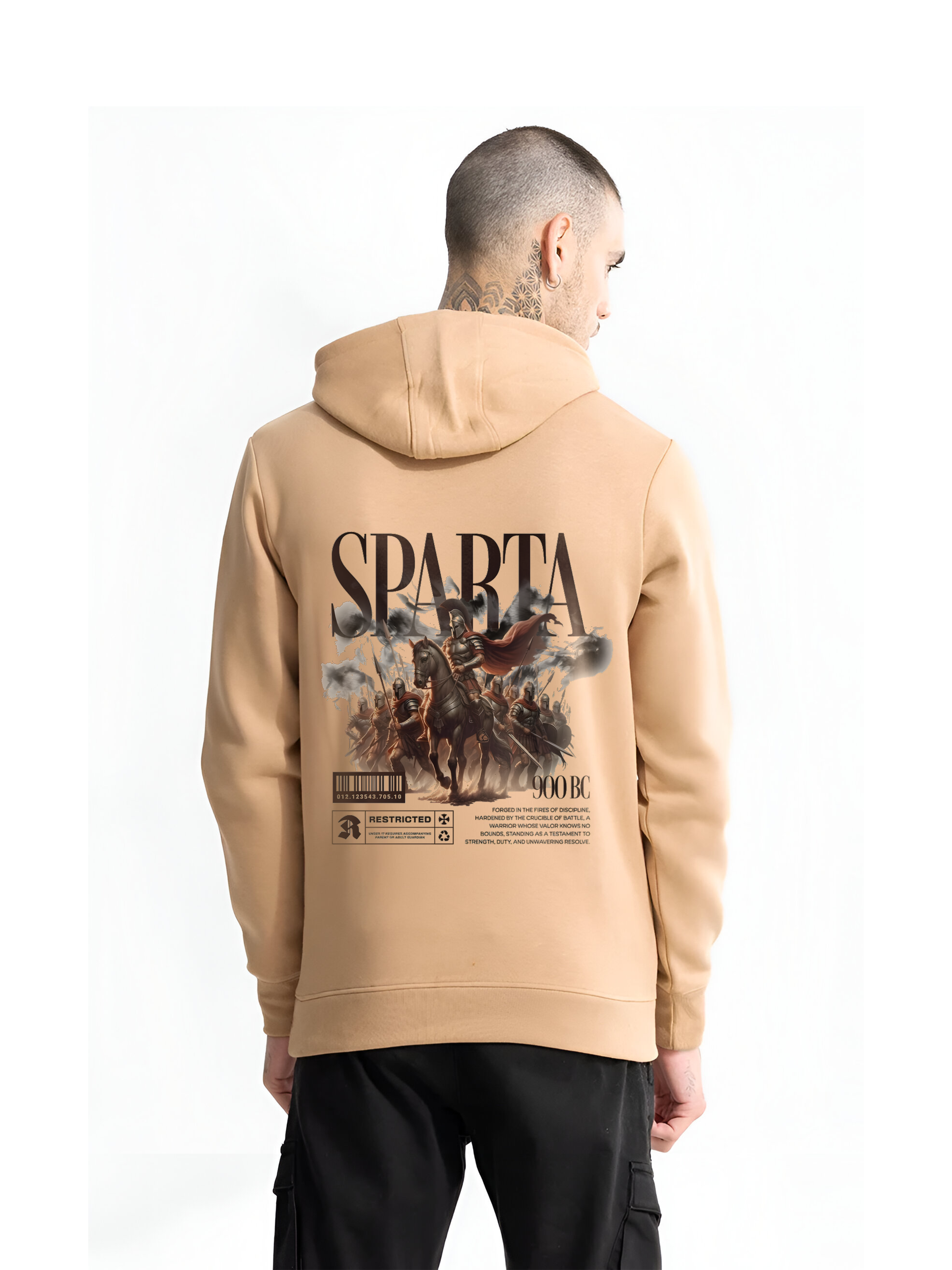 Regular Hoodie - Beige Sparta