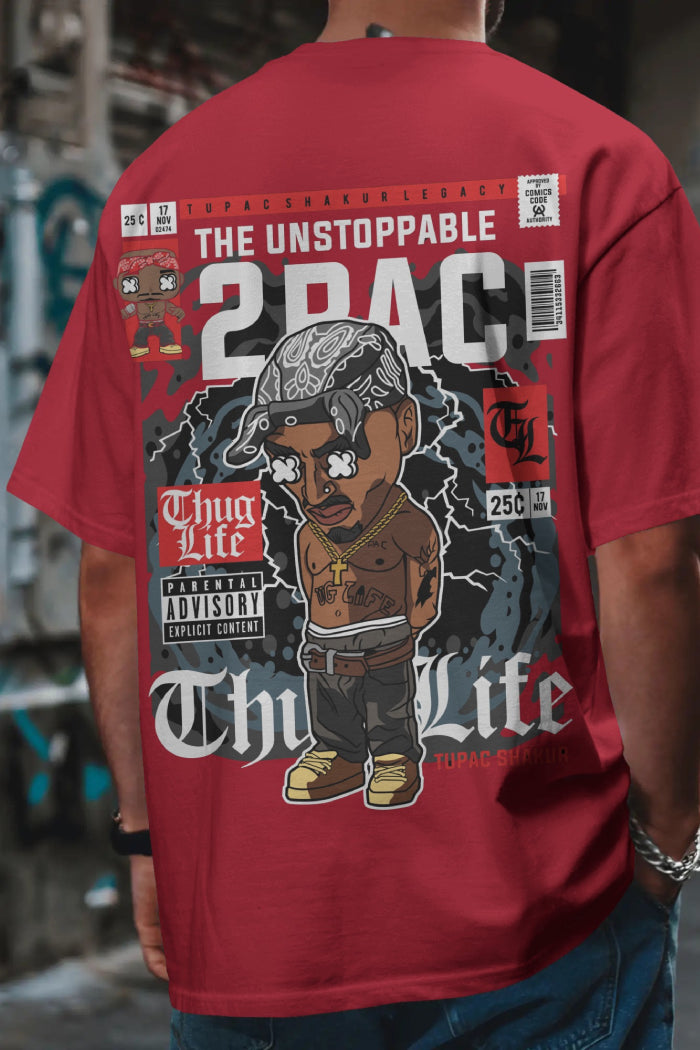 Tupac Oversized Printed T-shirt