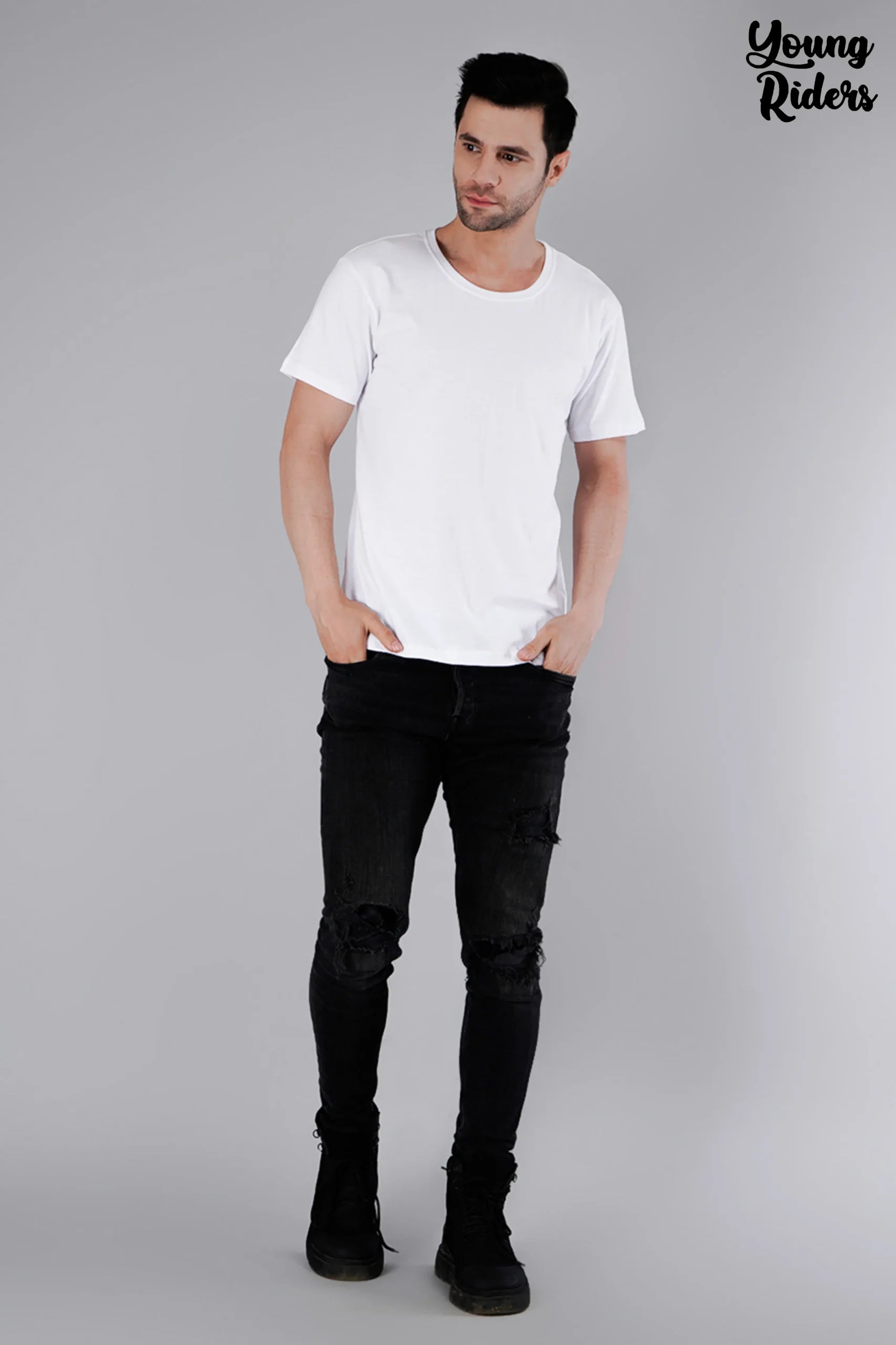 White Plain T-Shirt-1